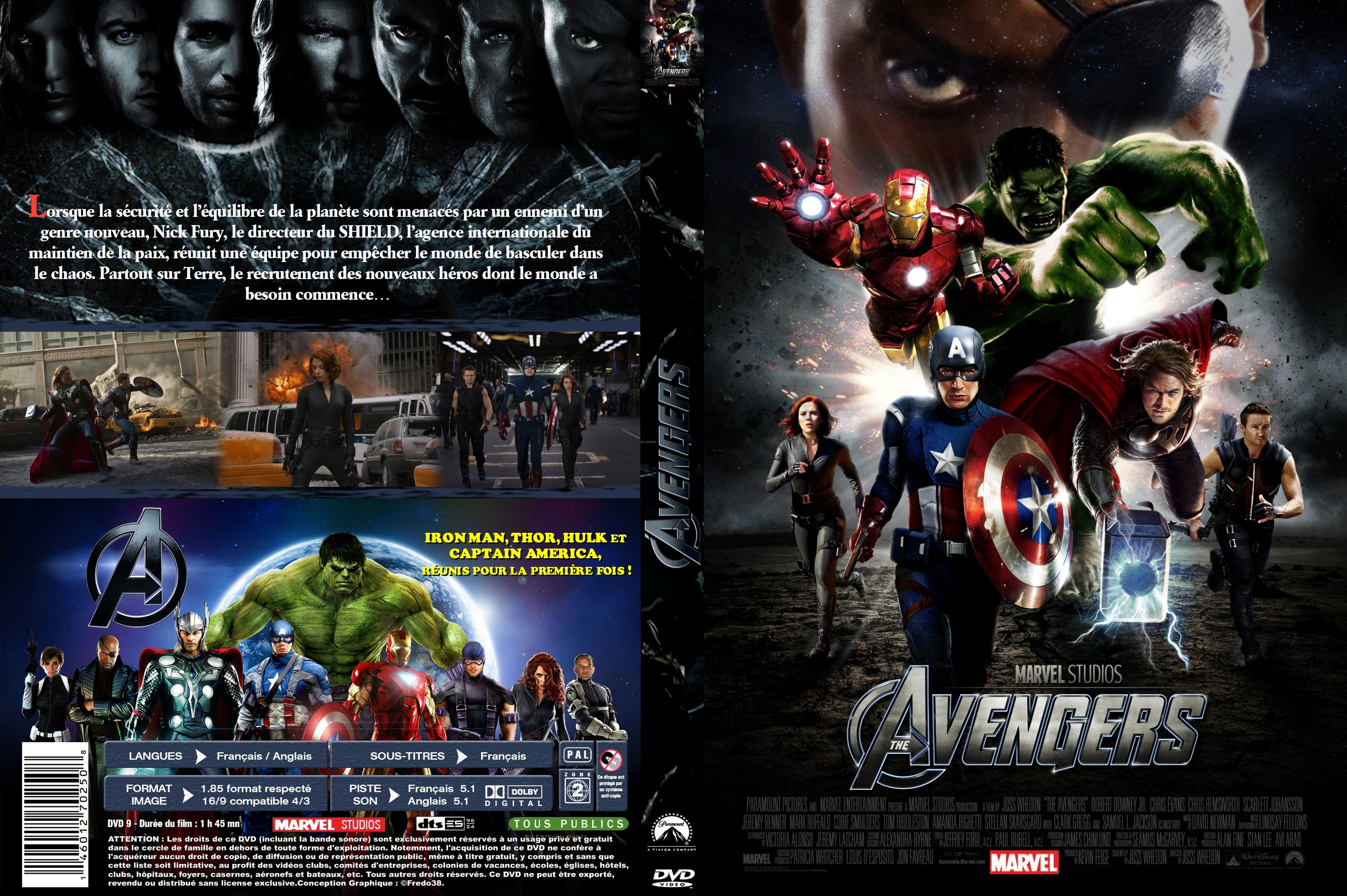 Jaquette DVD Avengers custom v2
