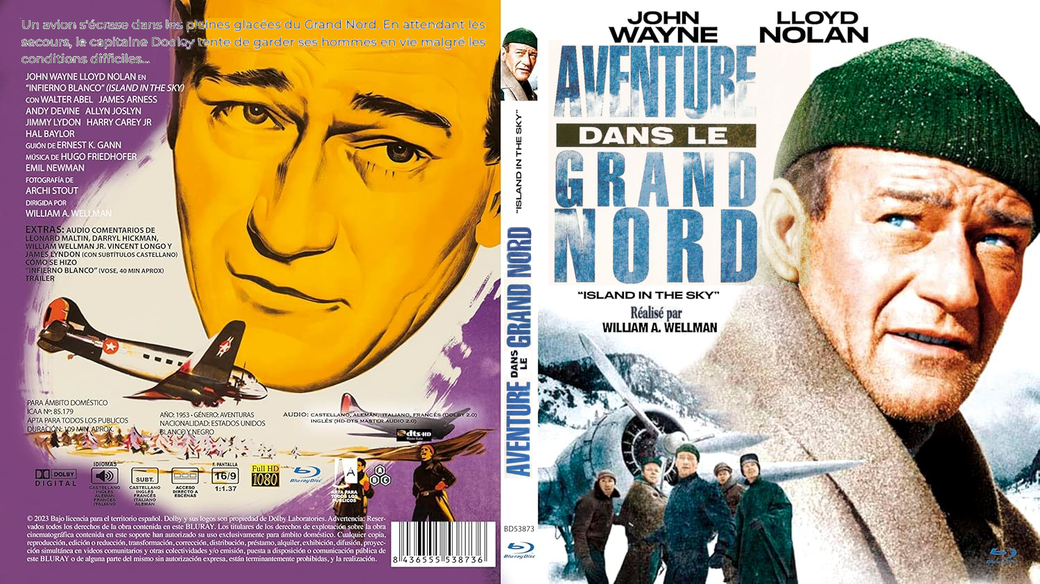 Jaquette DVD Aventure dans le Grand Nord custom (BLU-RAY)