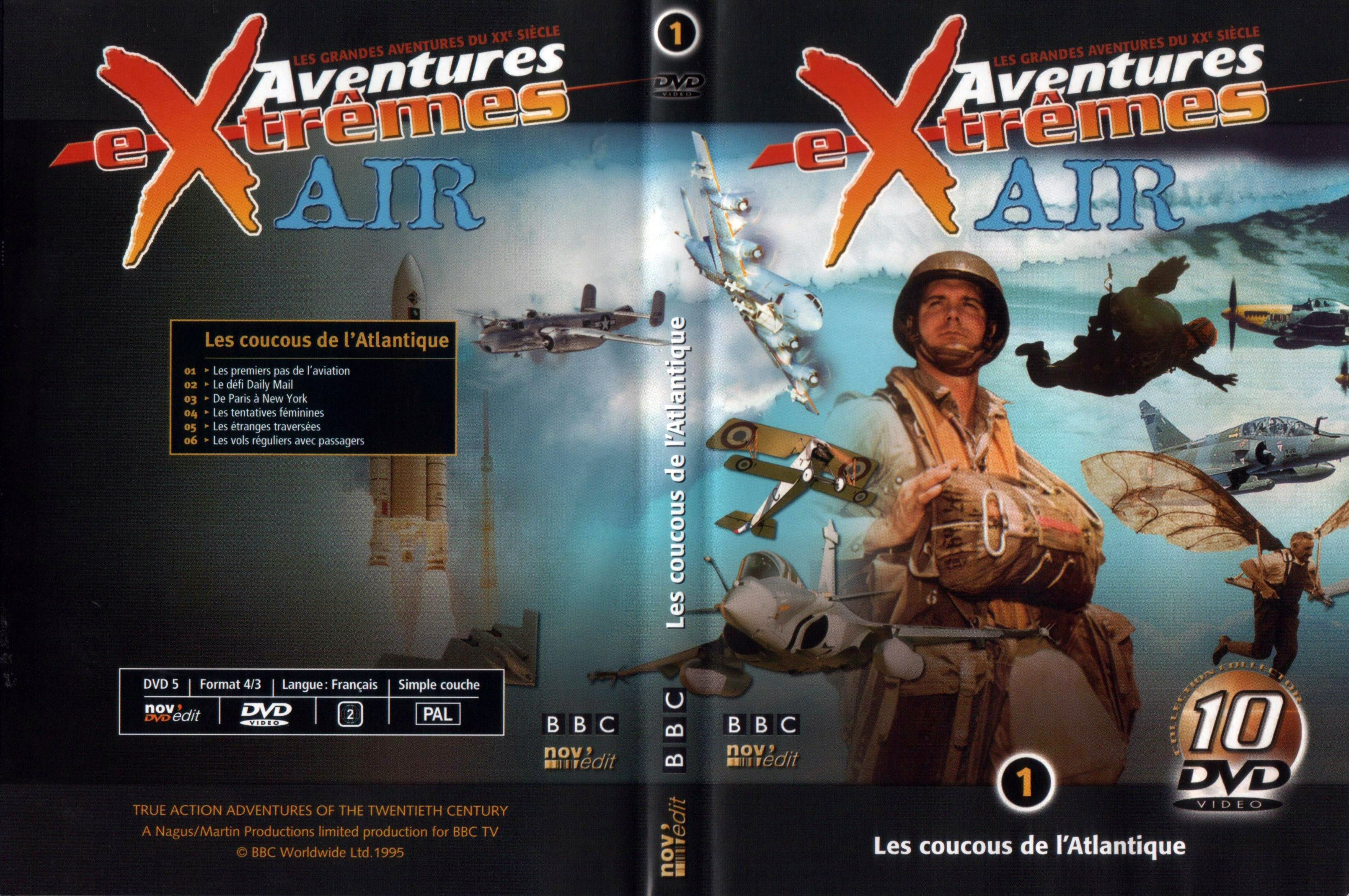 Jaquette DVD Aventures extremes air vol 1 les coucous de l