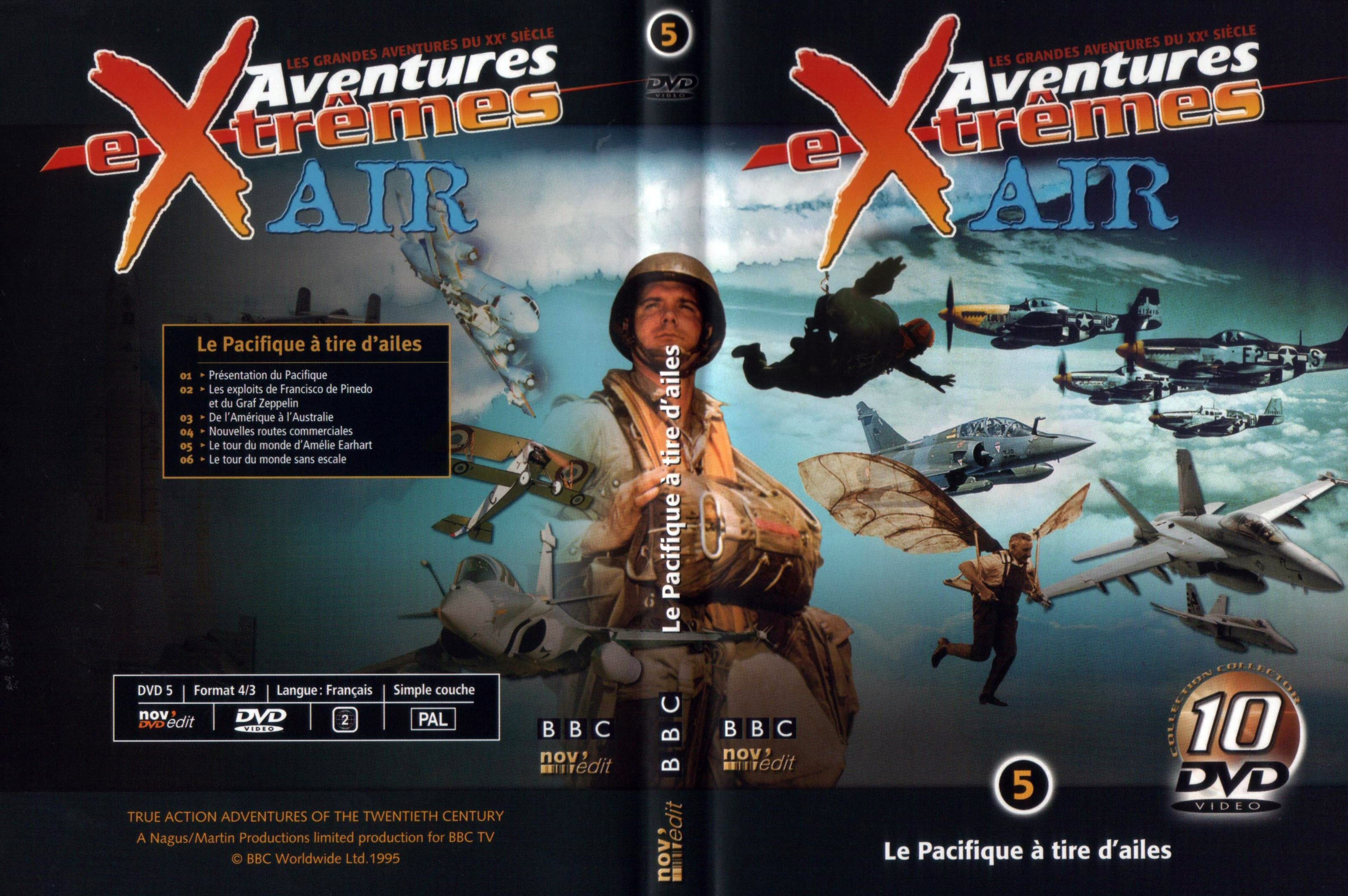 Jaquette DVD Aventures extremes air vol 5 Le pacifique a tire d