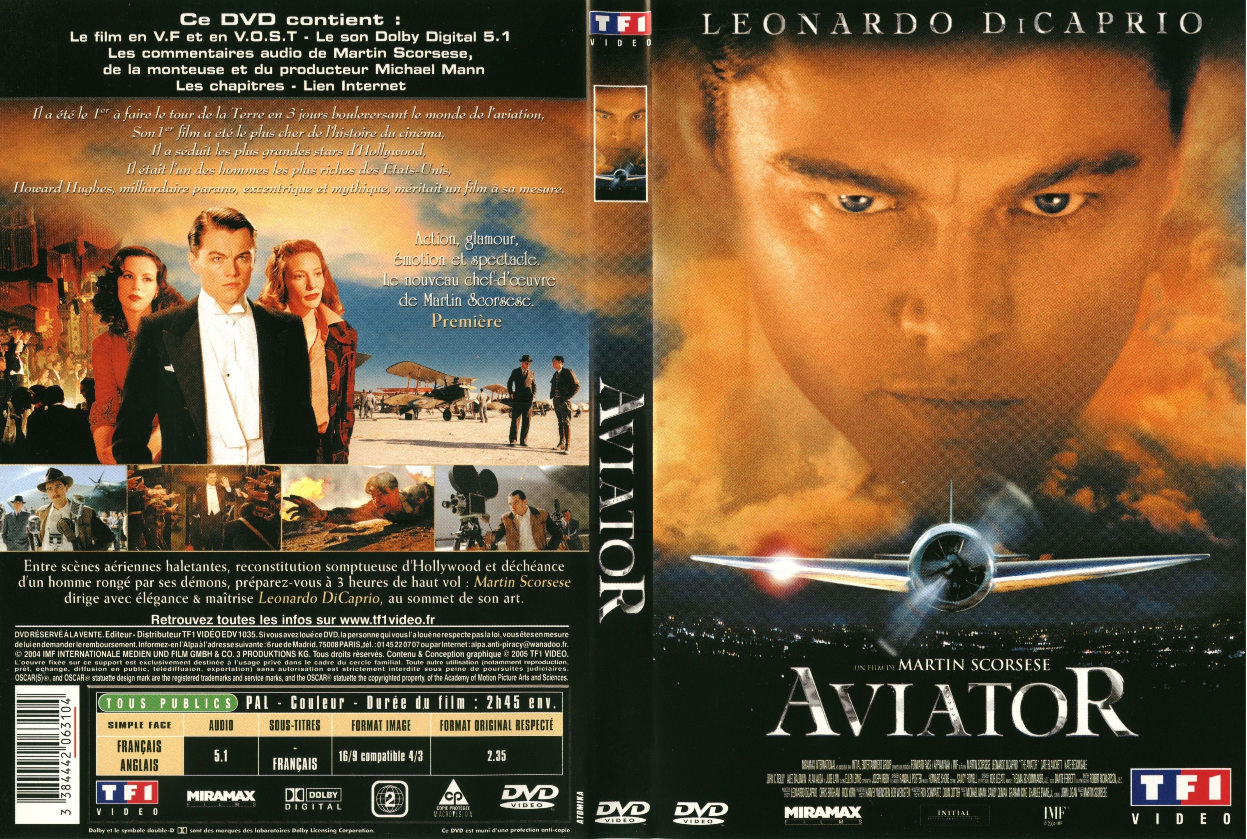 Jaquette DVD Aviator