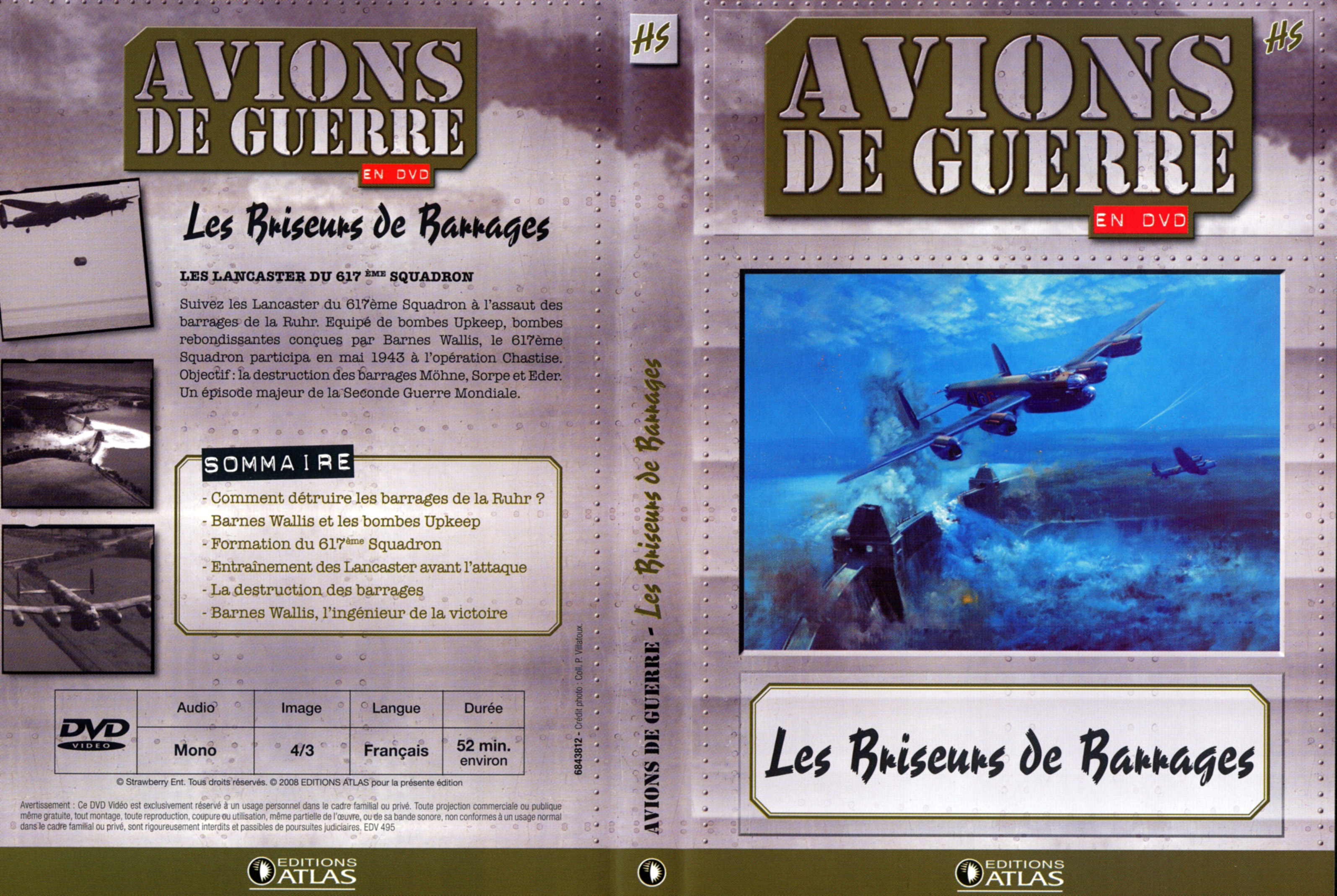 Jaquette DVD Avions de guerre en DVD HS Les Brisseurs de Barrages
