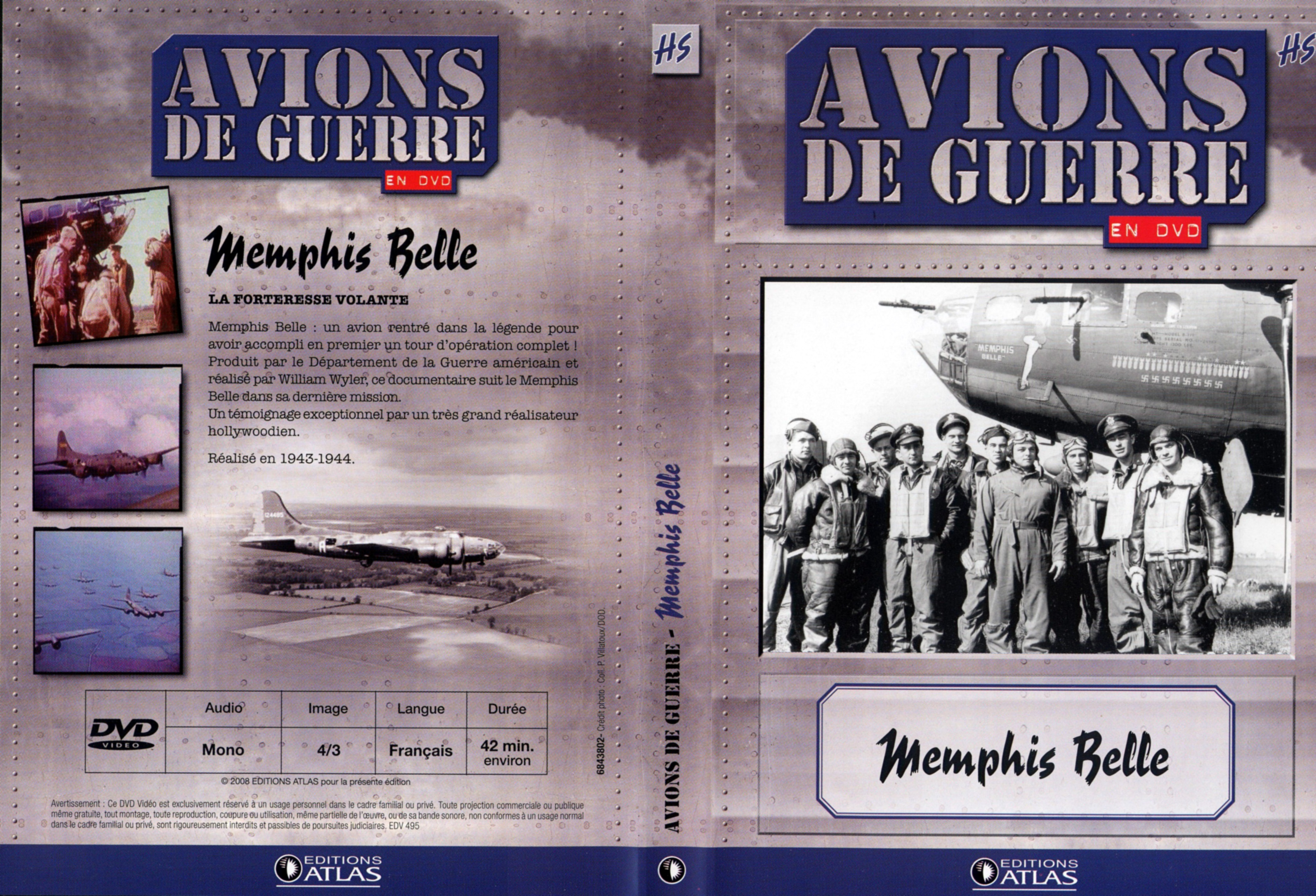 Jaquette DVD Avions de guerre en DVD HS Memphis Belle