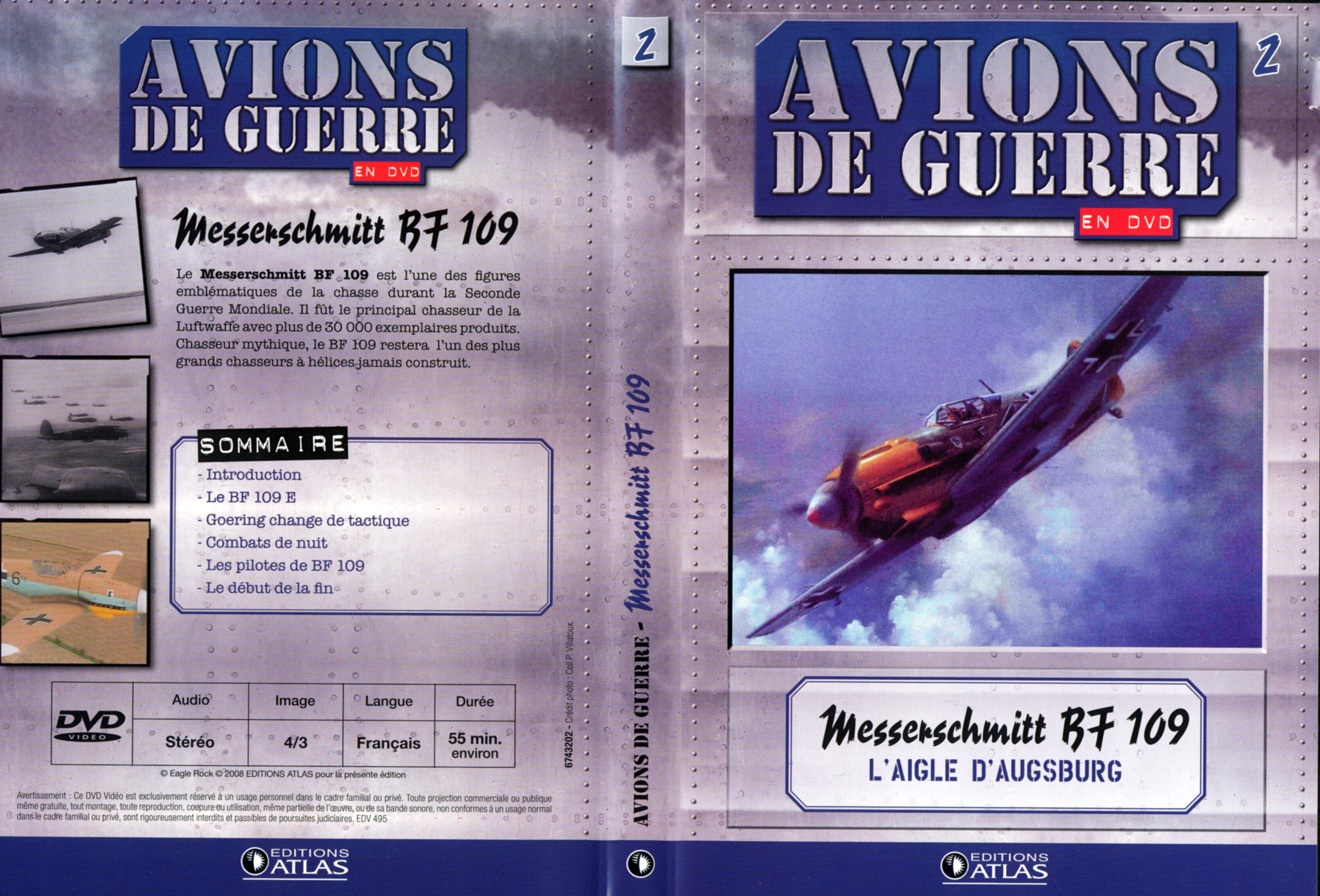 Jaquette DVD Avions de guerre en DVD vol 02