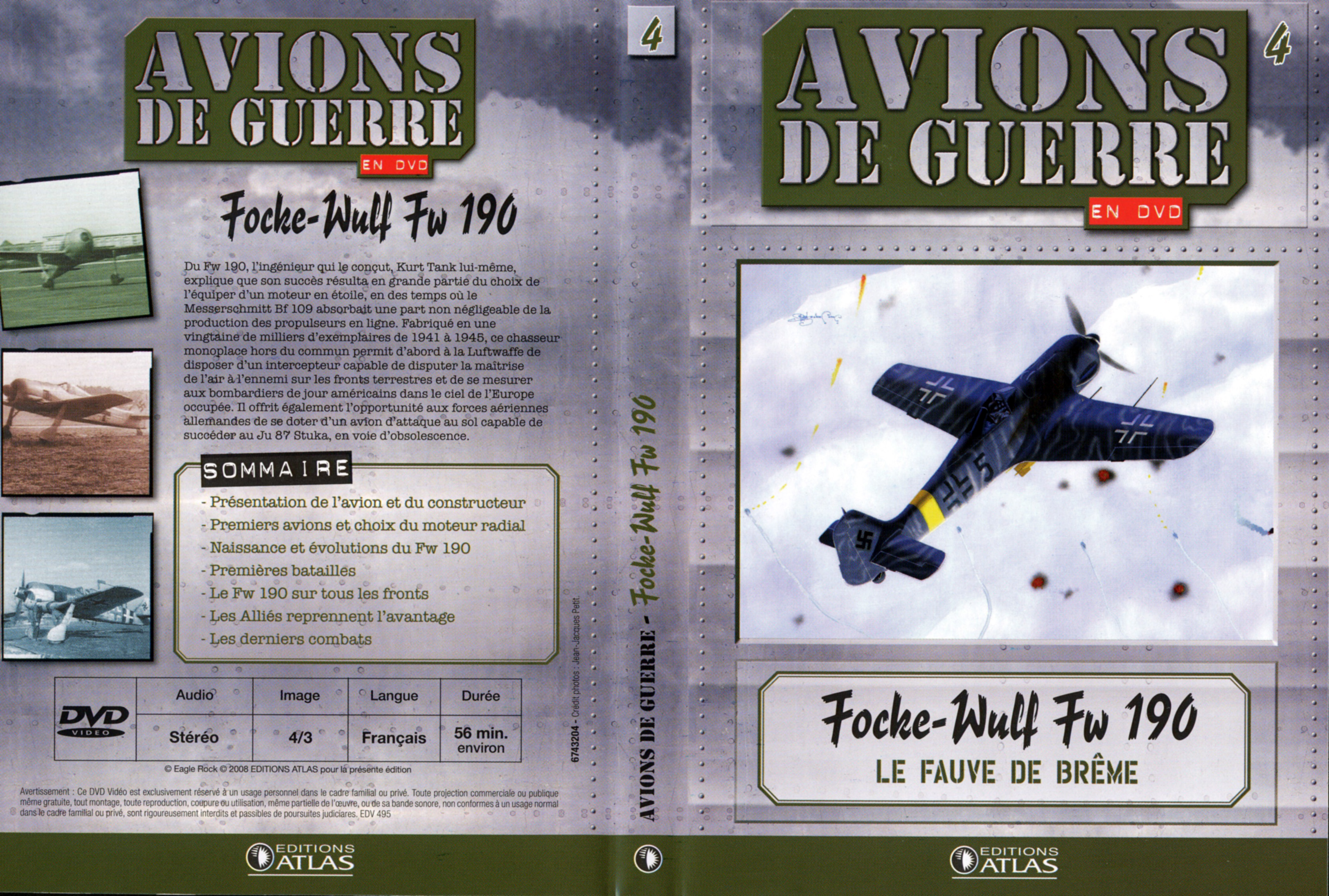 Jaquette DVD Avions de guerre en DVD vol 04