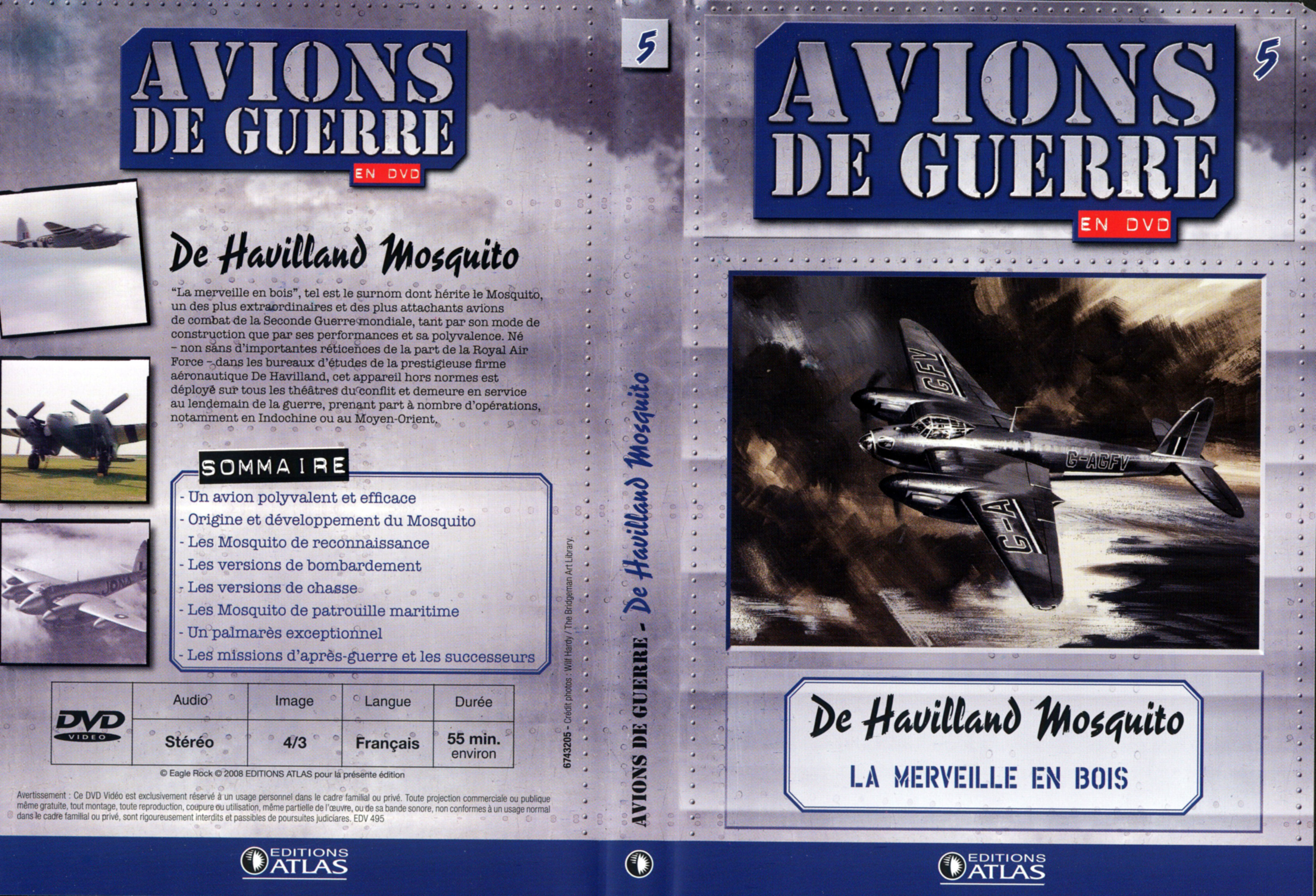 Jaquette DVD Avions de guerre en DVD vol 05