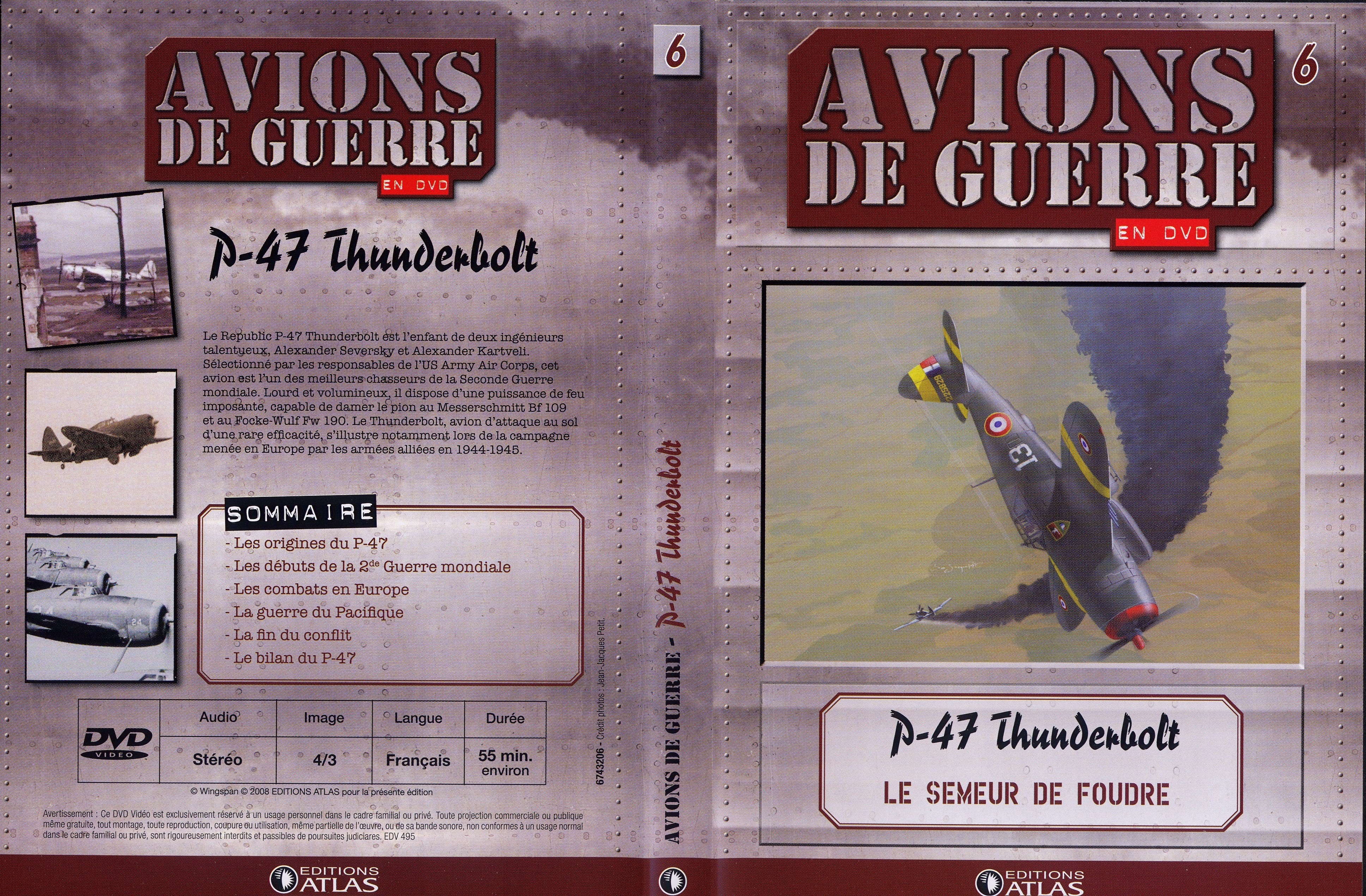 Jaquette DVD Avions de guerre en DVD vol 06