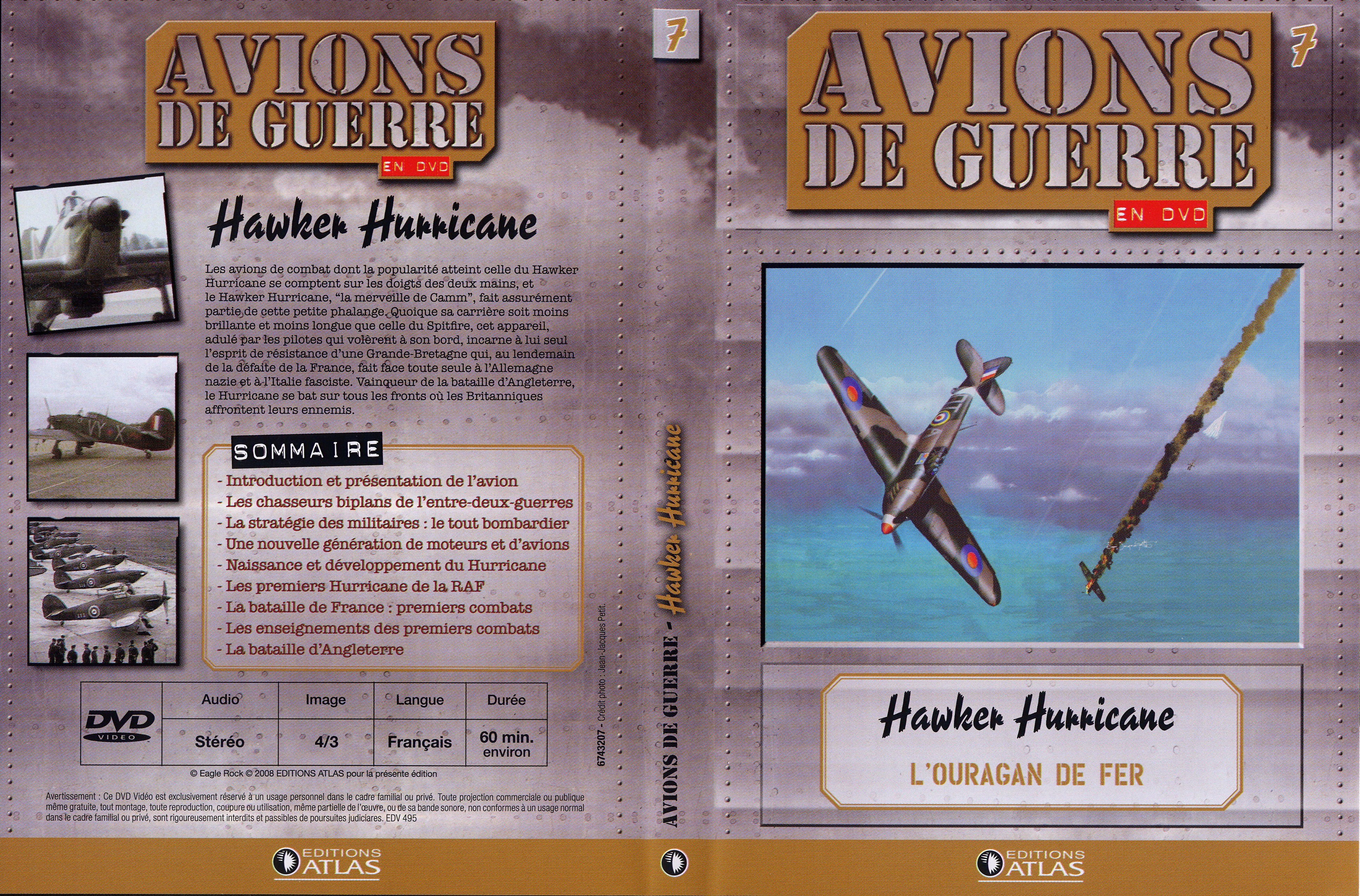 Jaquette DVD Avions de guerre en DVD vol 07