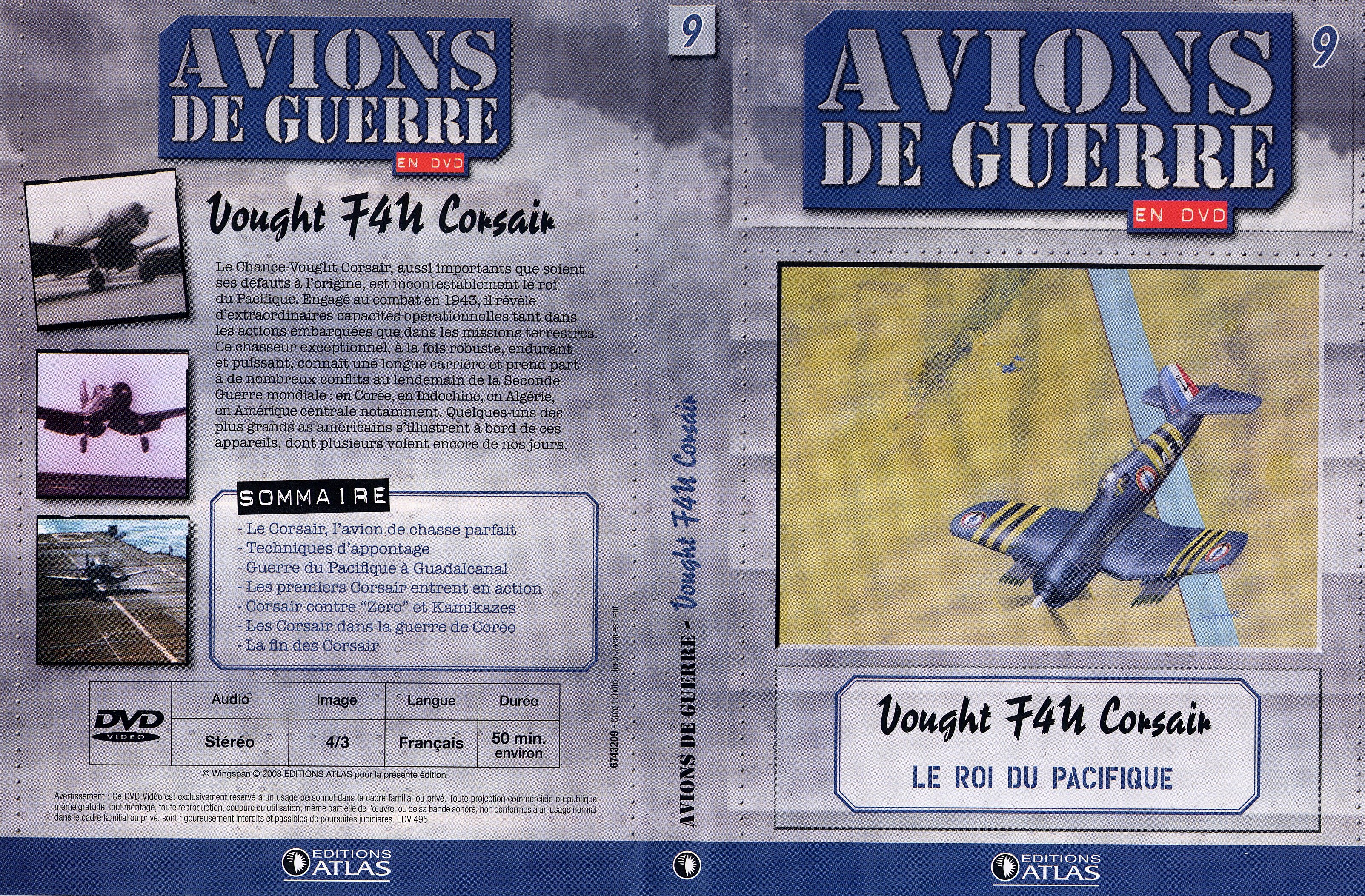 Jaquette DVD Avions de guerre en DVD vol 09