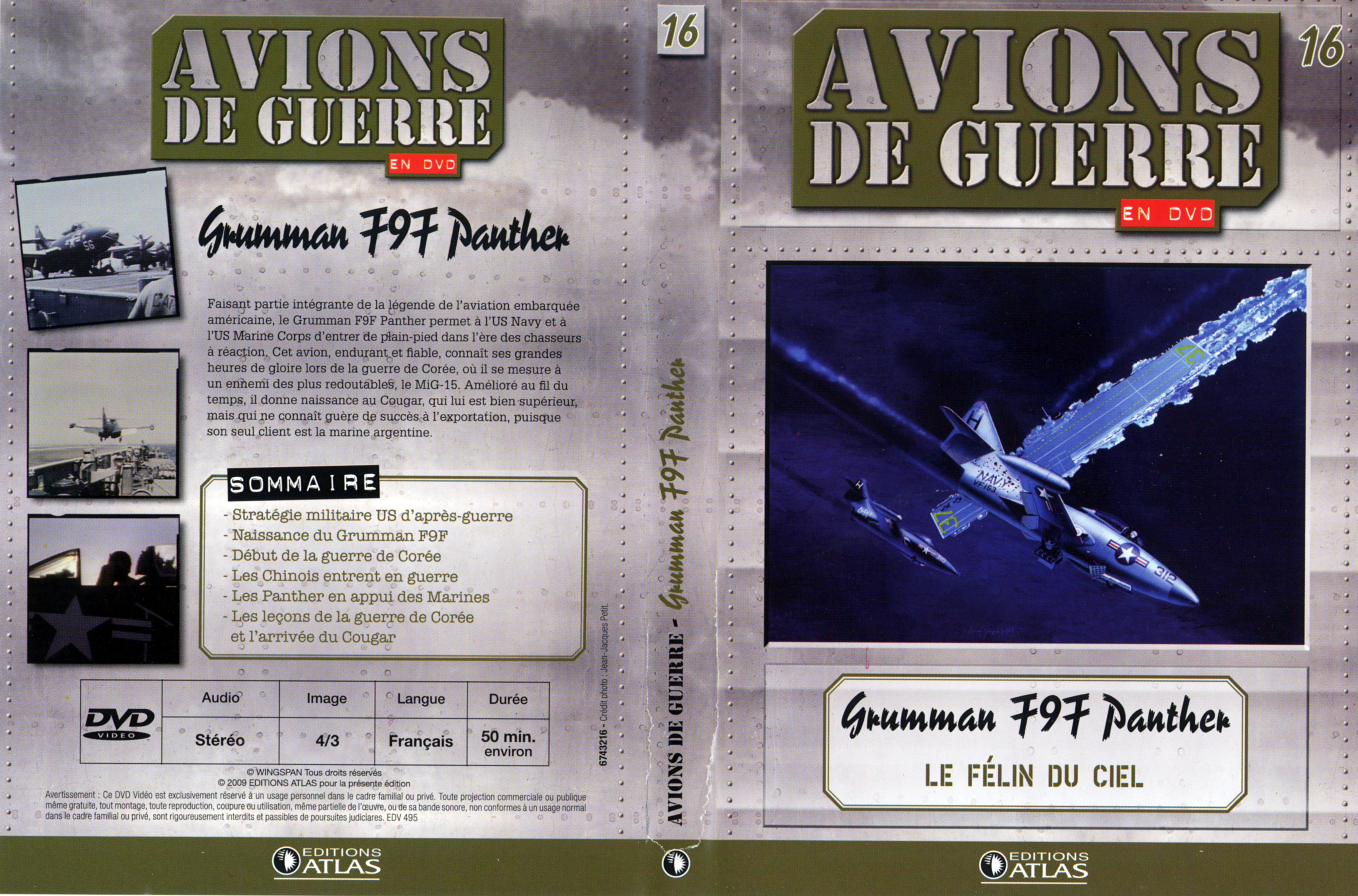 Jaquette DVD Avions de guerre en DVD vol 16