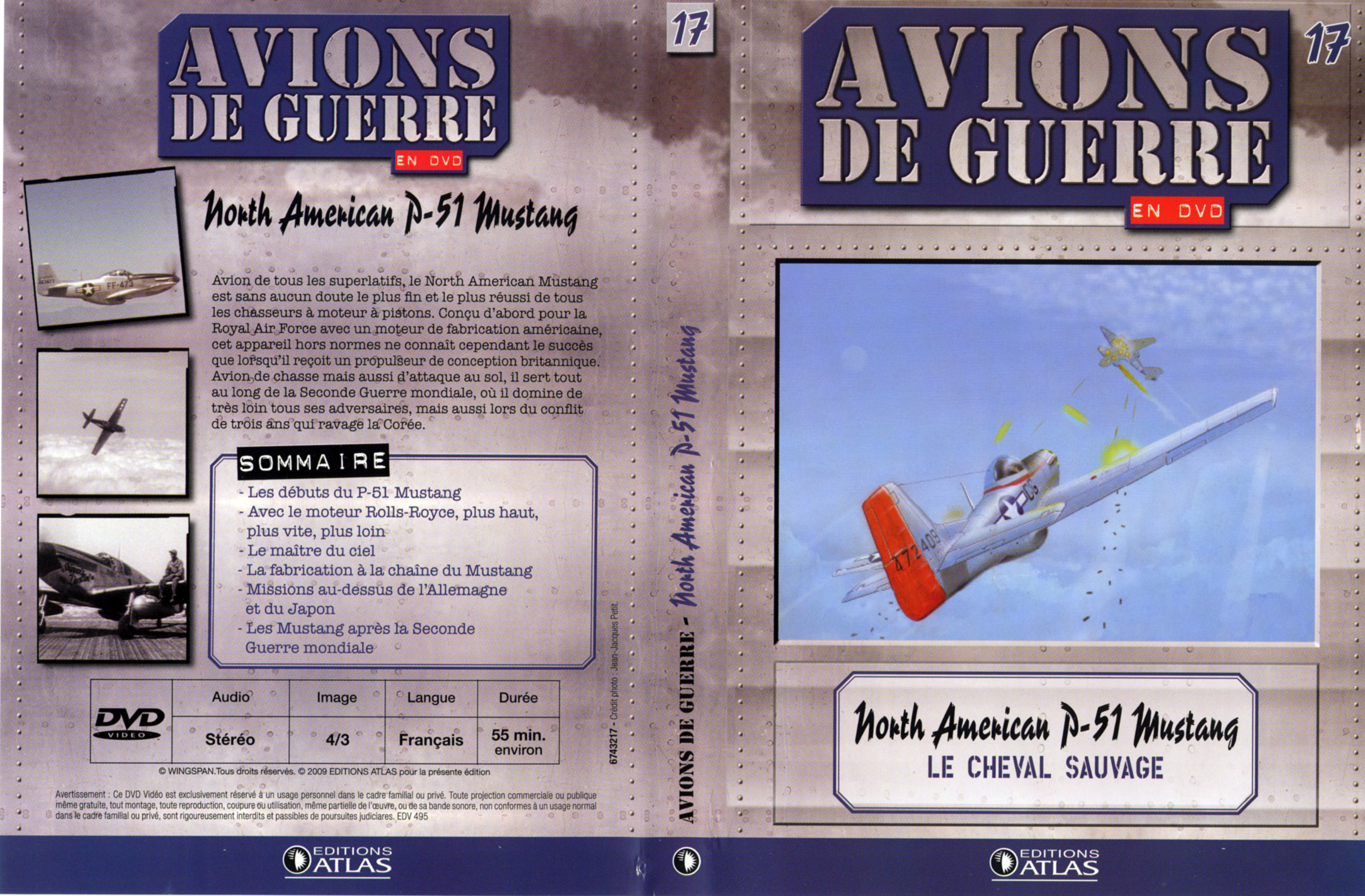 Jaquette DVD Avions de guerre en DVD vol 17