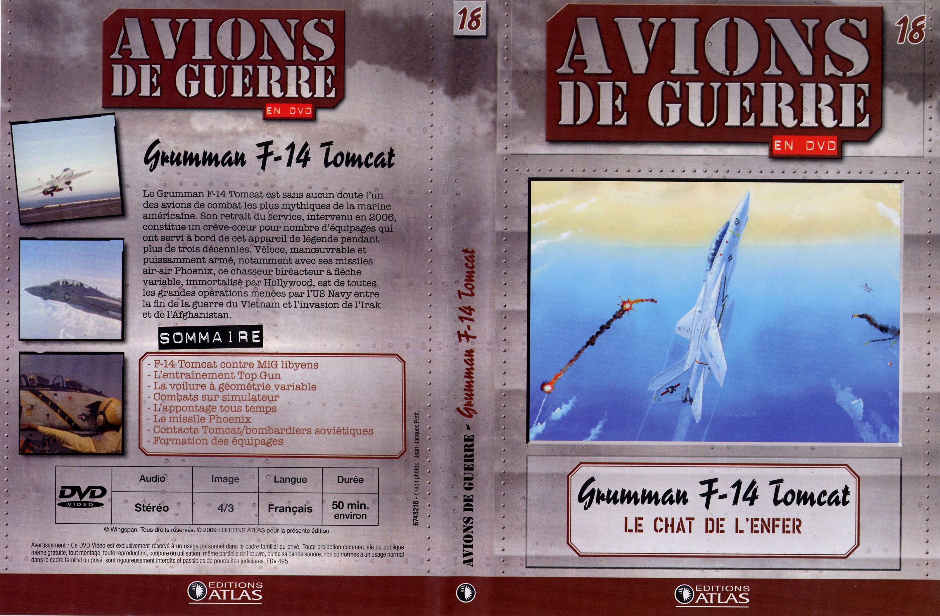 Jaquette DVD Avions de guerre en DVD vol 18