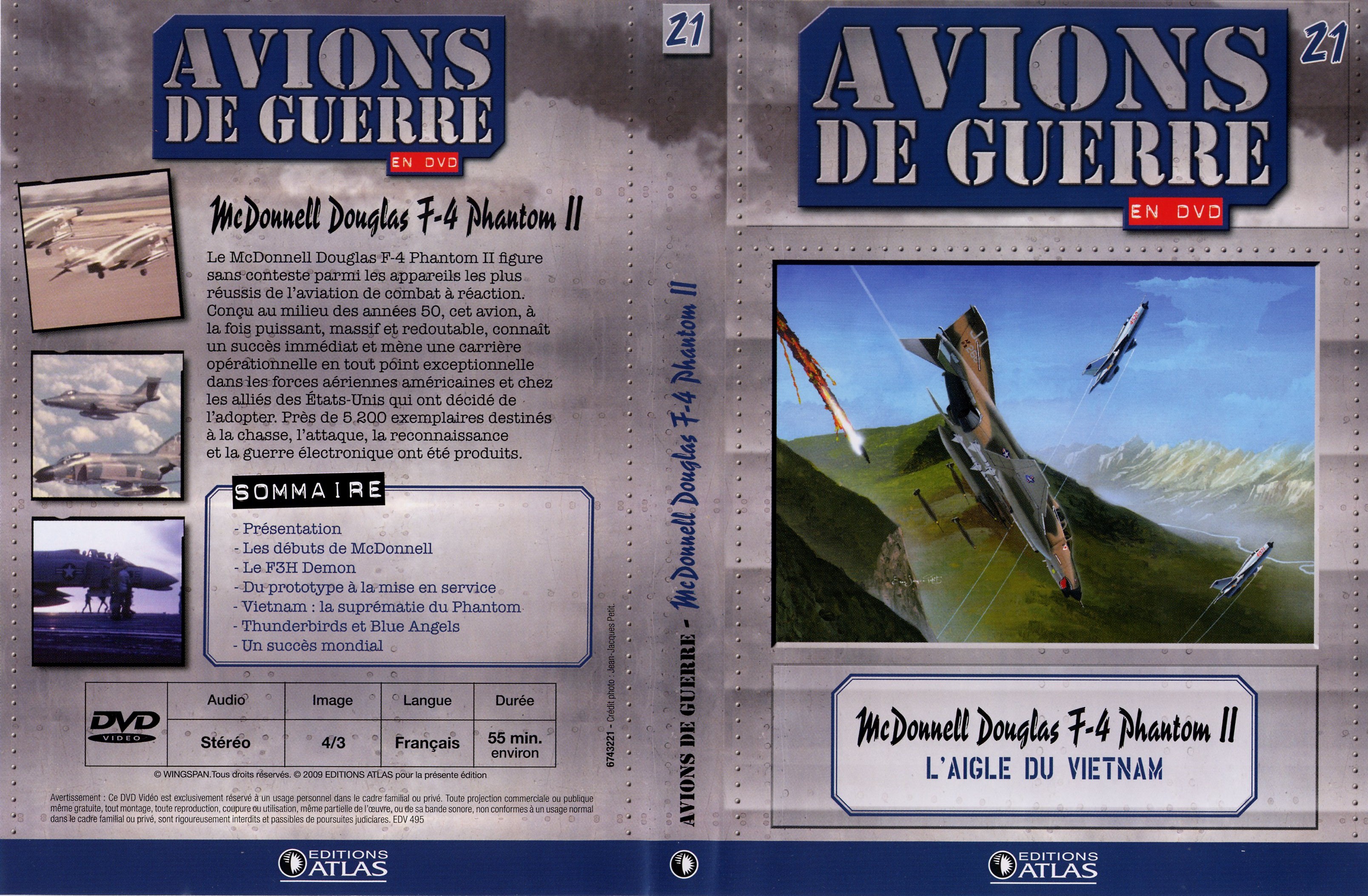 Jaquette DVD Avions de guerre en DVD vol 21