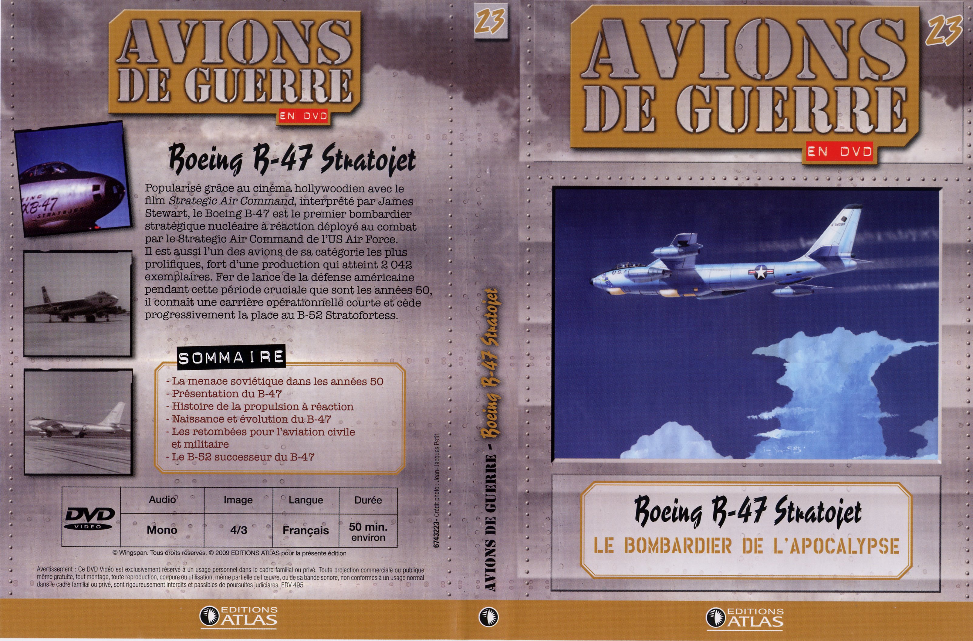 Jaquette DVD Avions de guerre en DVD vol 23