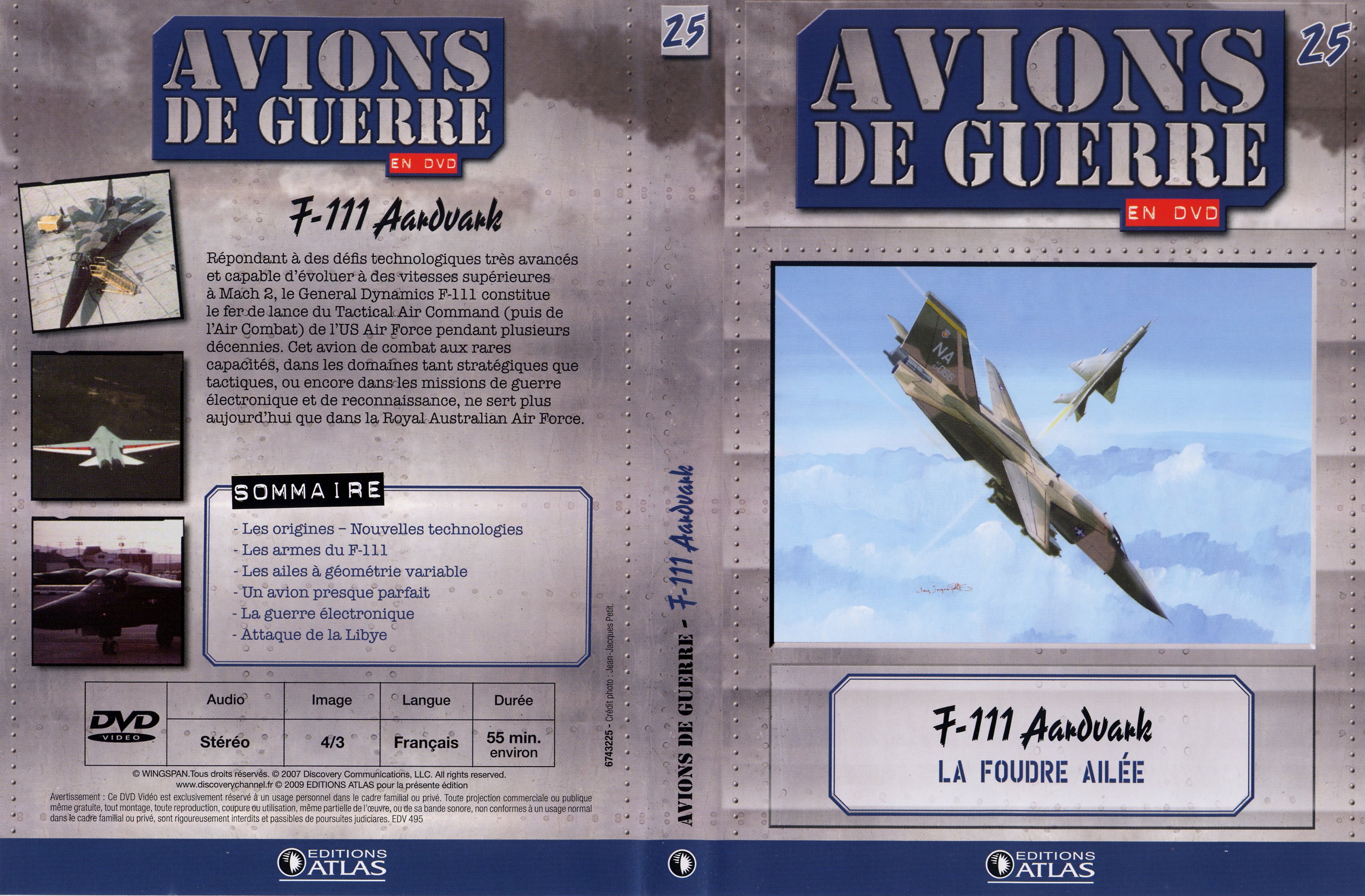 Jaquette DVD Avions de guerre en DVD vol 25