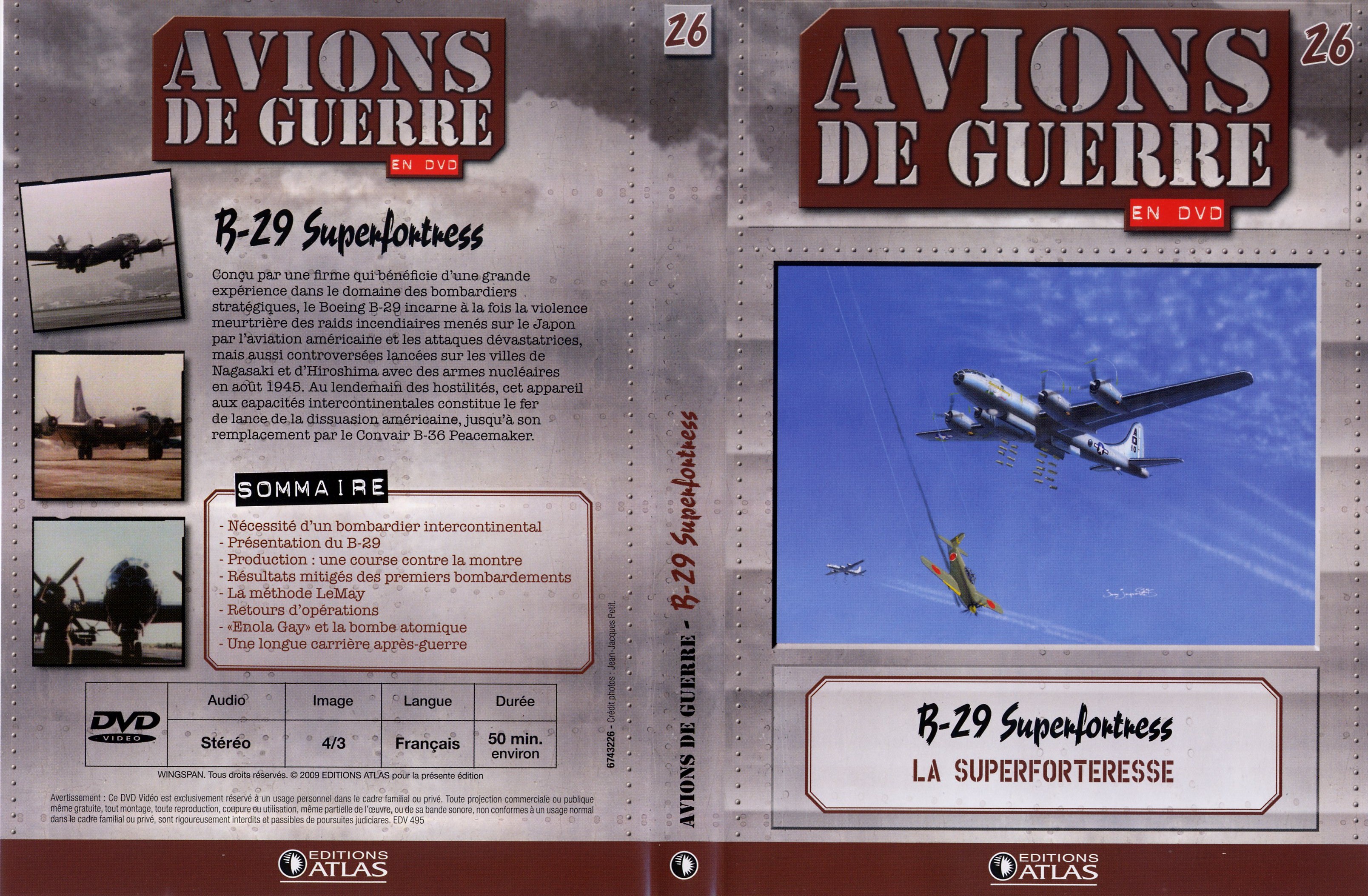 Jaquette DVD Avions de guerre en DVD vol 26