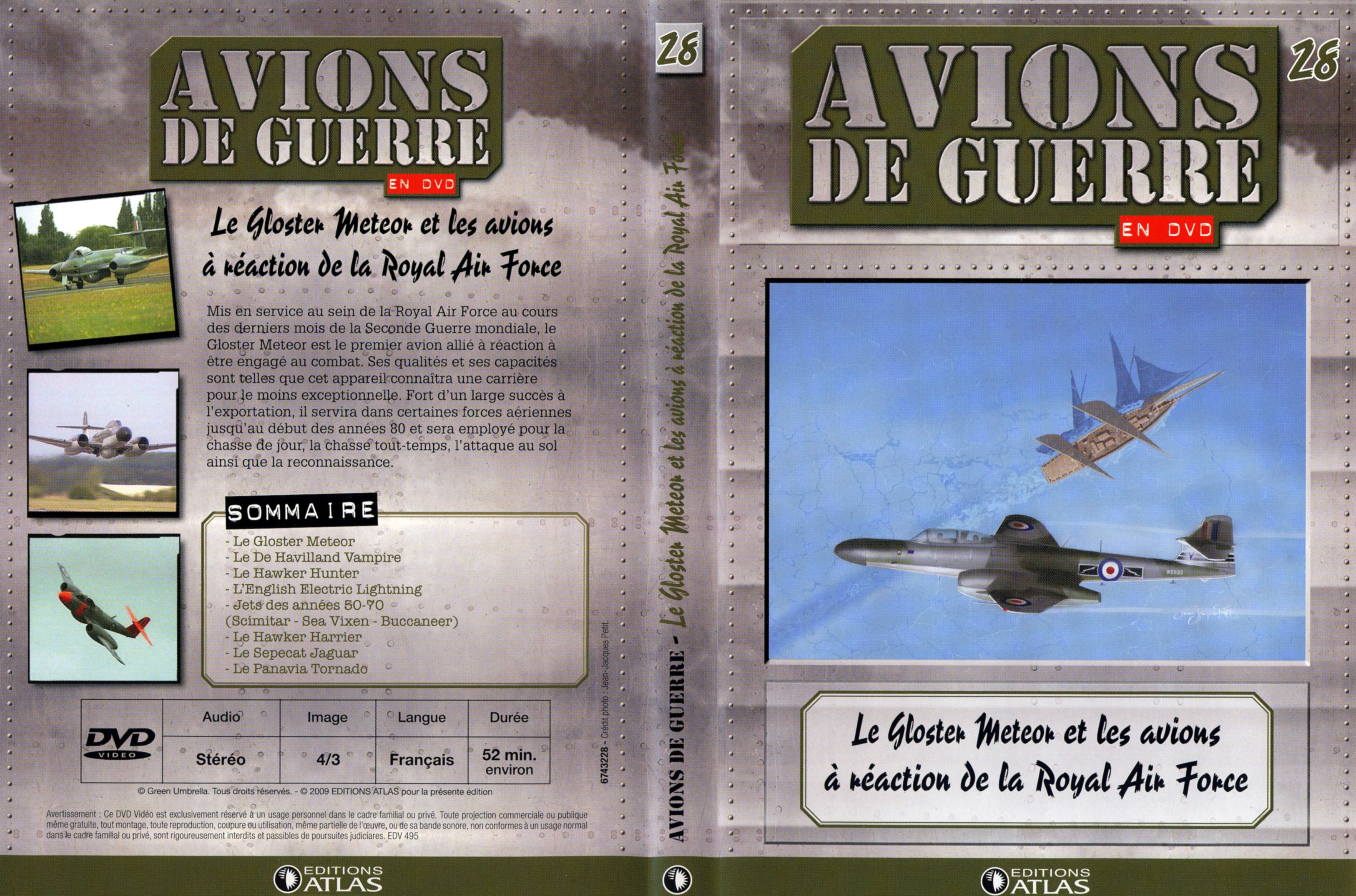 Jaquette DVD Avions de guerre en DVD vol 28