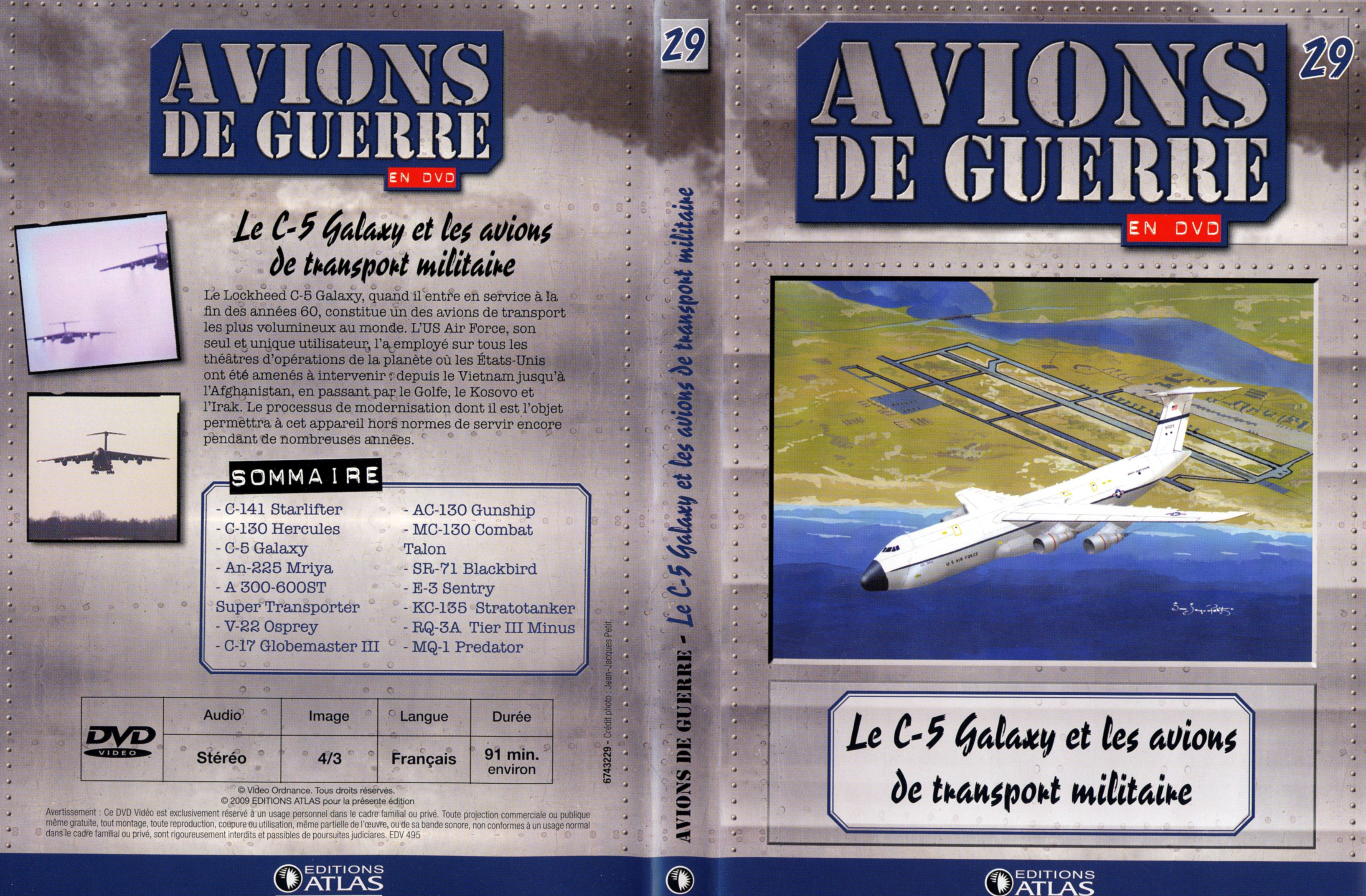 Jaquette DVD Avions de guerre en DVD vol 29