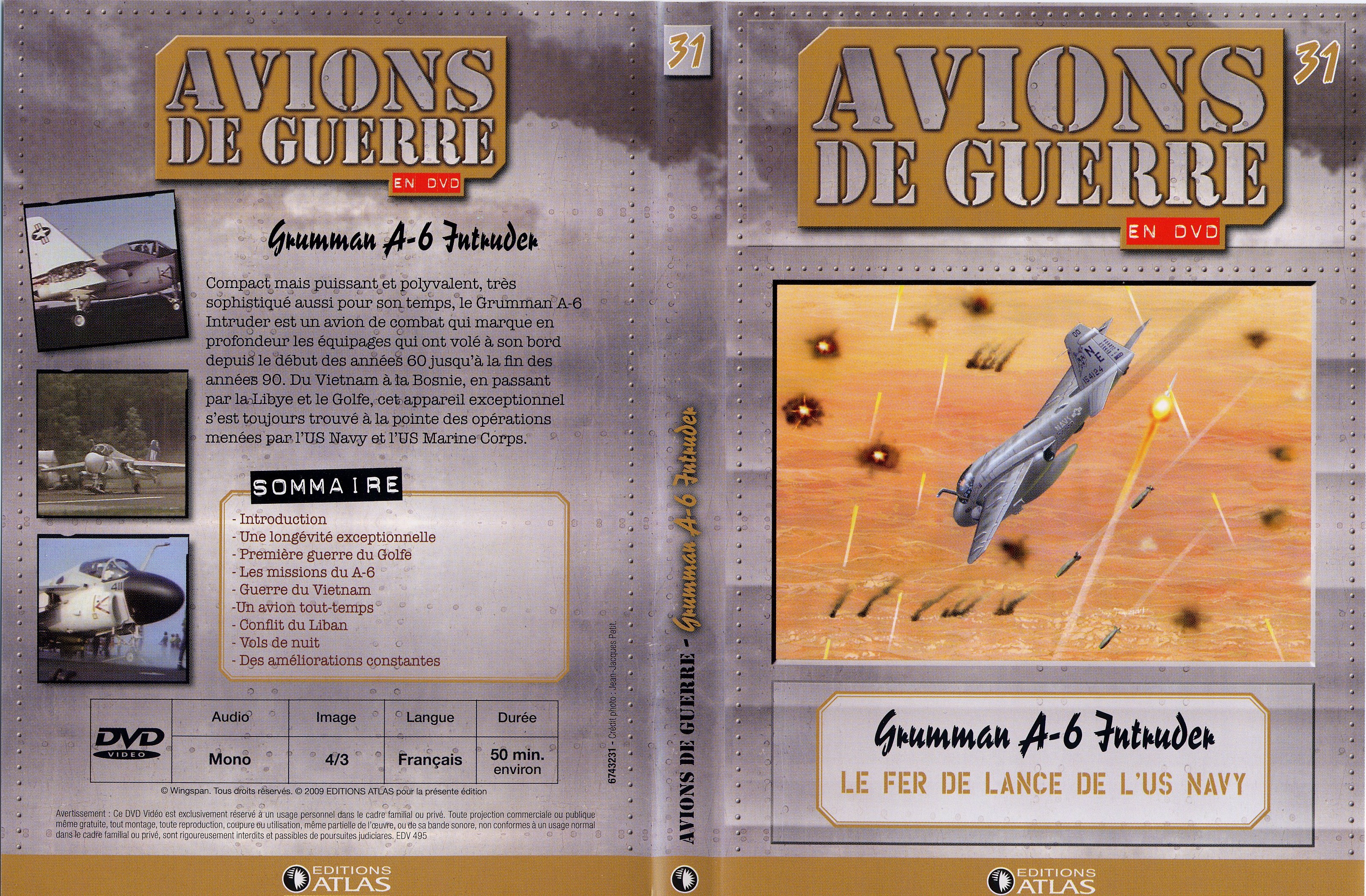 Jaquette DVD Avions de guerre en DVD vol 31