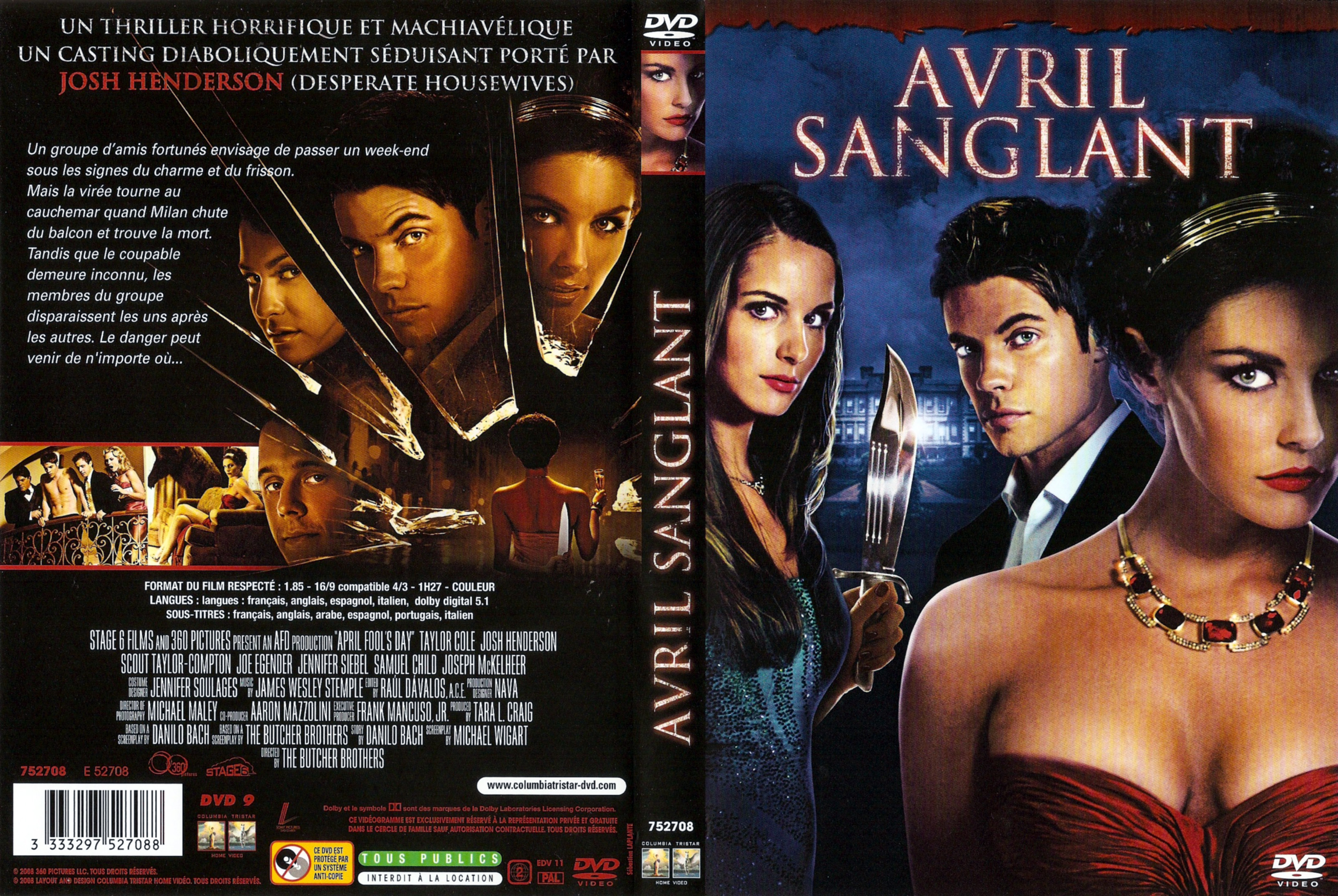Jaquette DVD Avril Sanglant