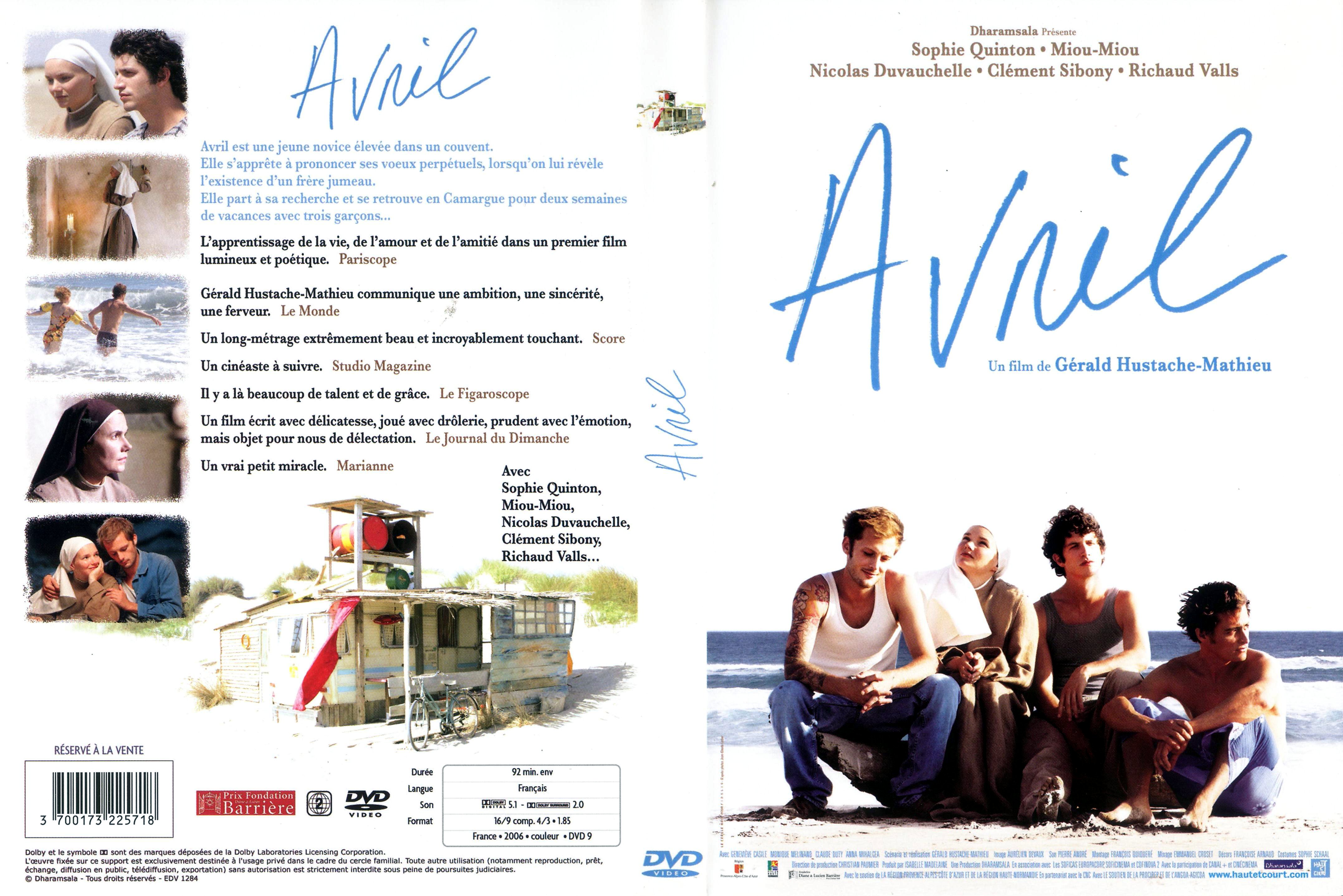 Jaquette DVD Avril v2
