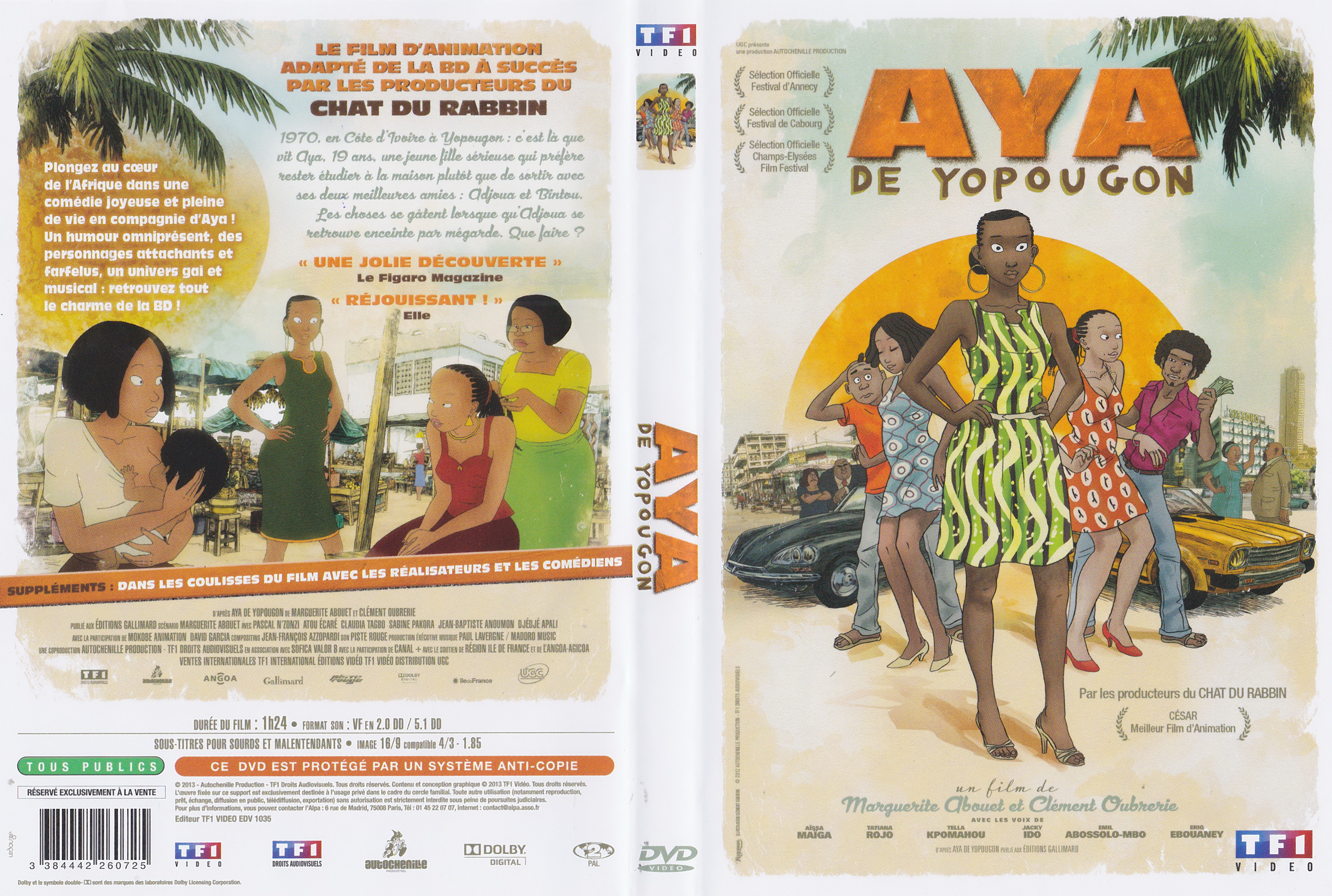 Jaquette DVD Aya de Yopougon