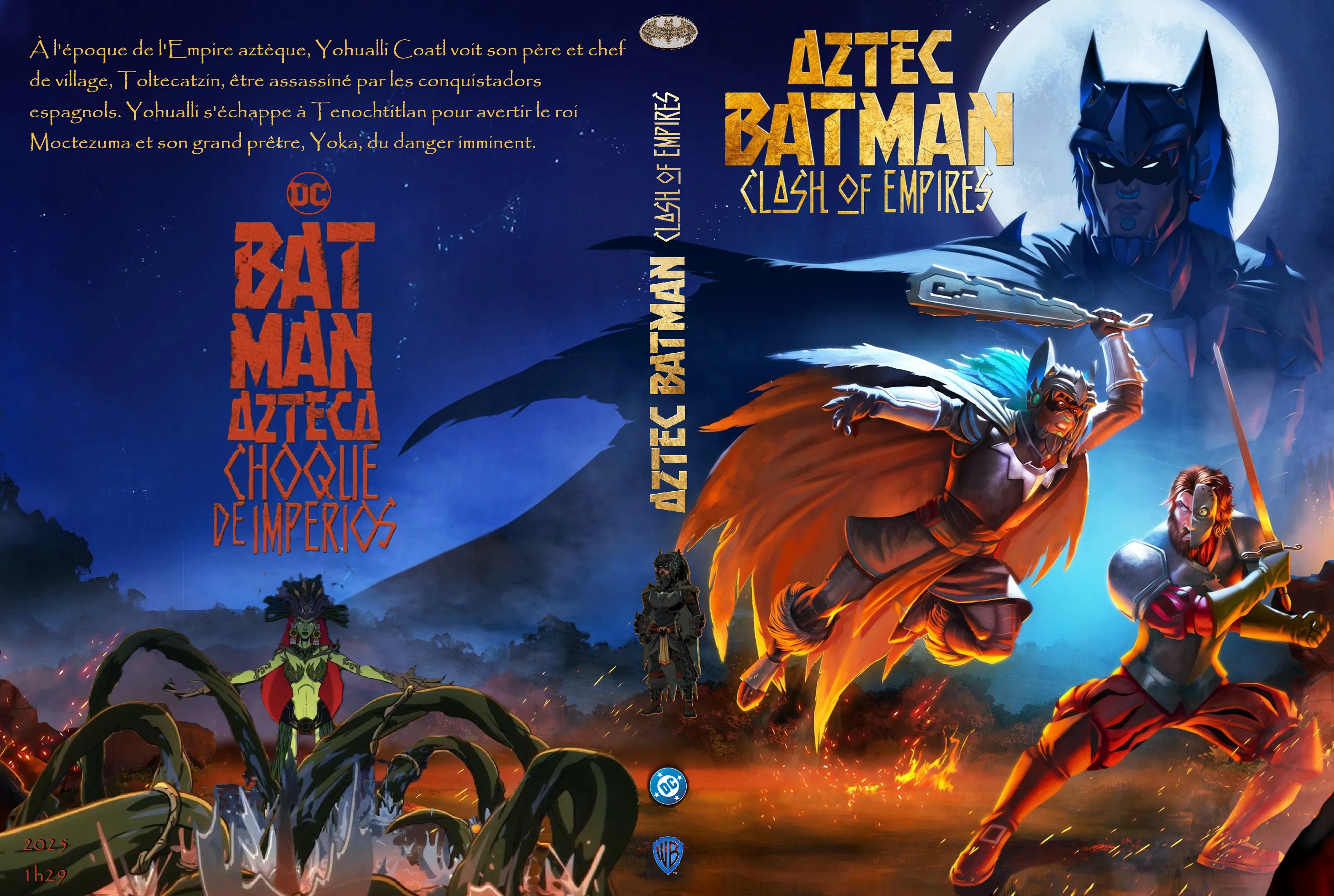 Jaquette DVD Aztec Batman Clash of the Empires custom