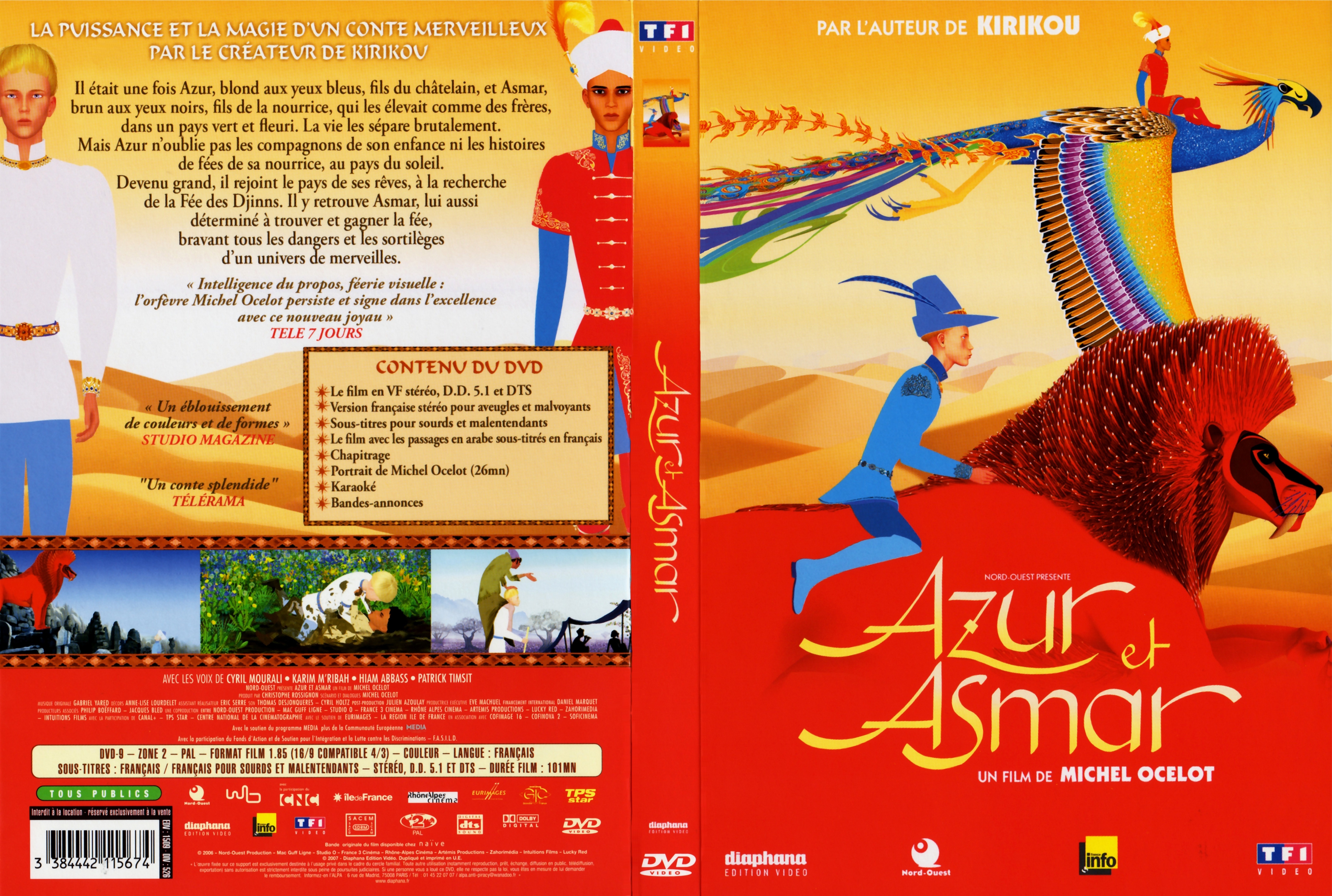 Jaquette DVD Azur et Asmar v2
