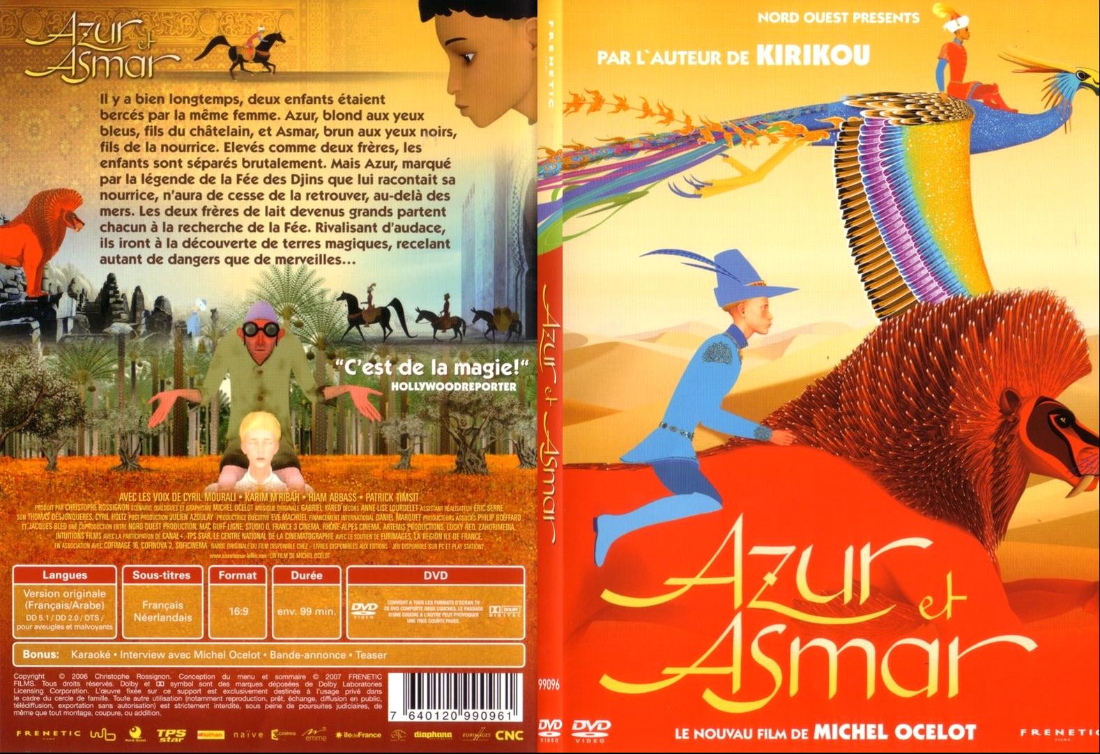 Jaquette DVD Azur et asmar - SLIM