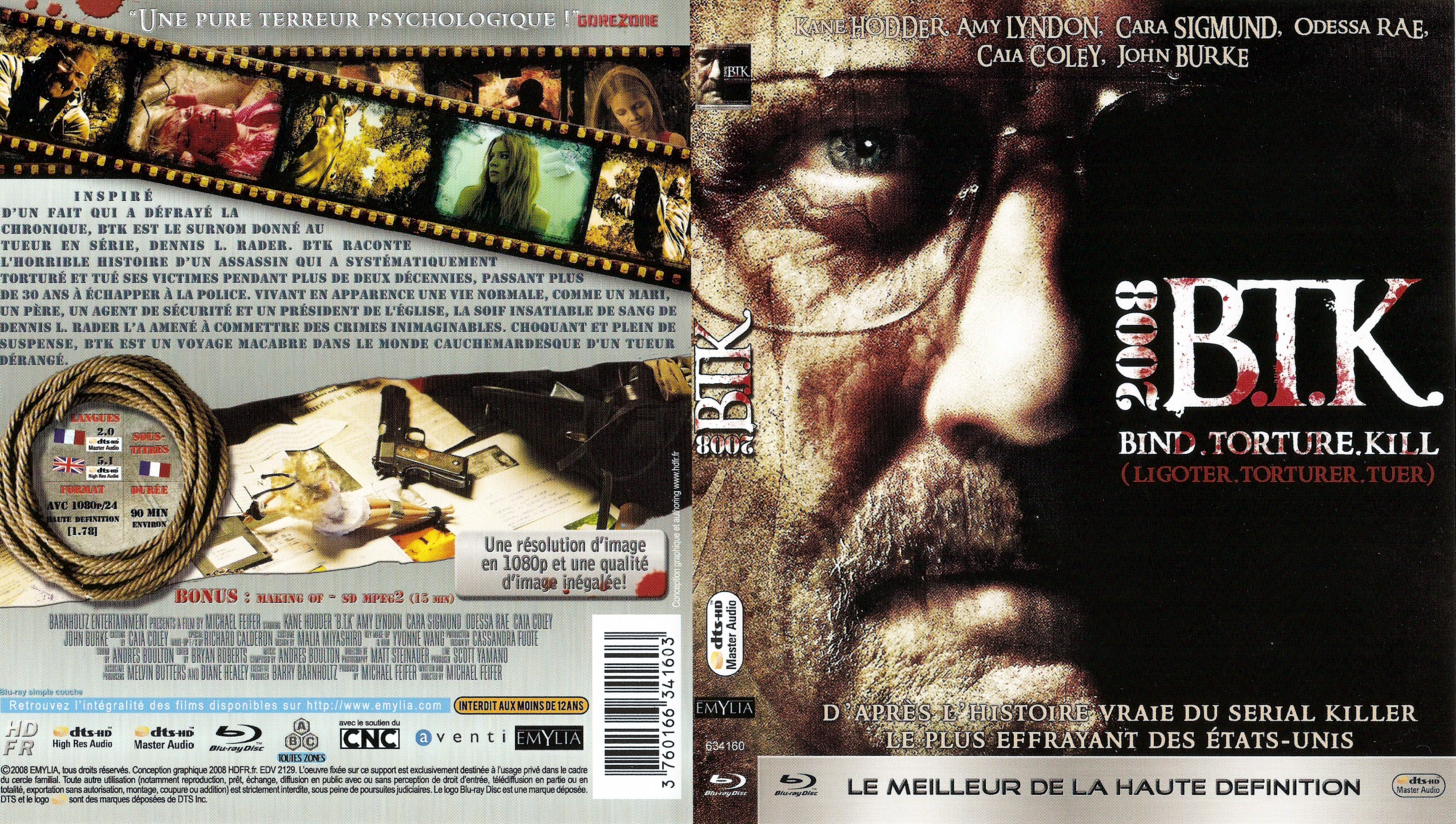 Jaquette DVD BTK 2008 (BLU-RAY)