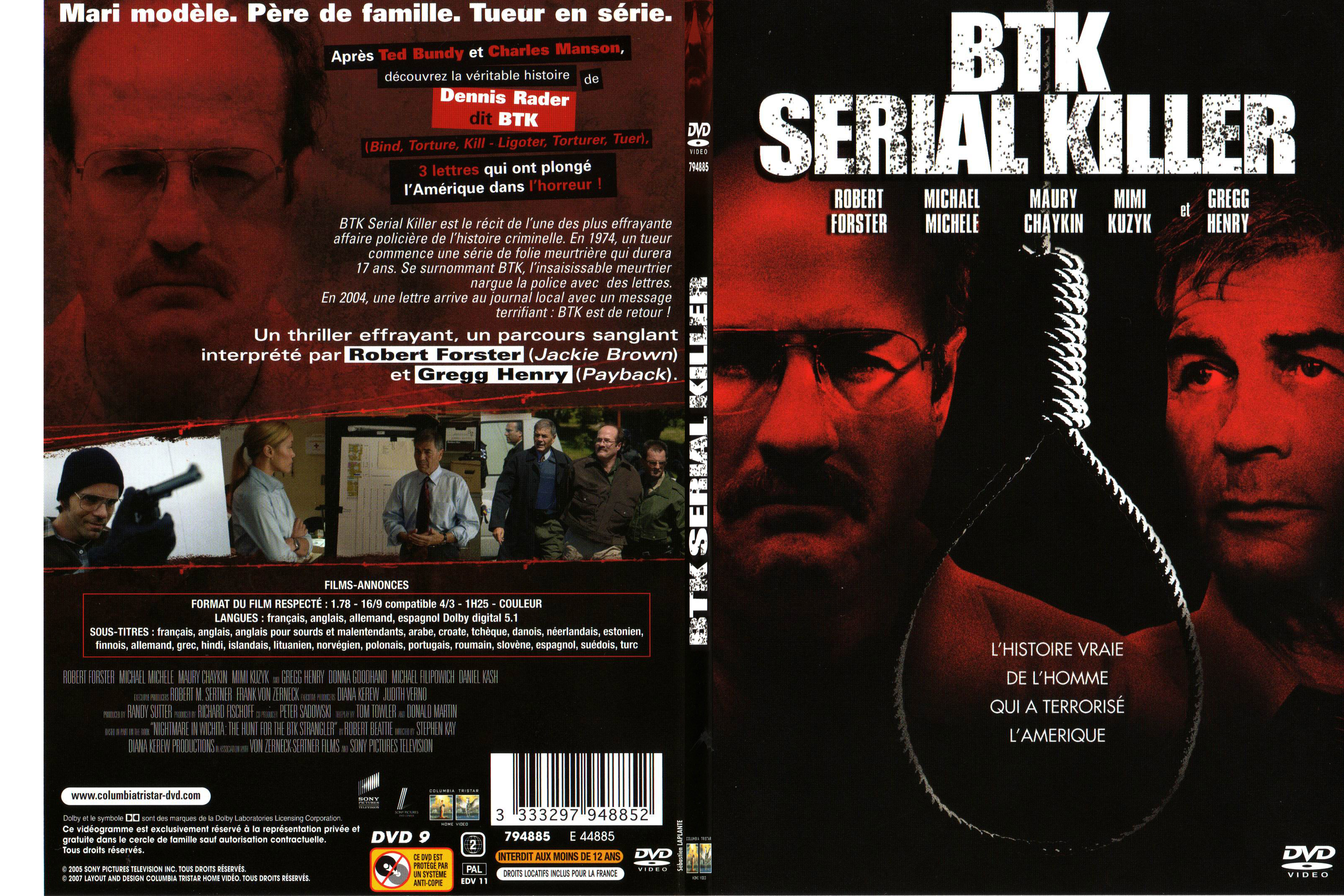 Jaquette DVD BTK serial killer - SLIM