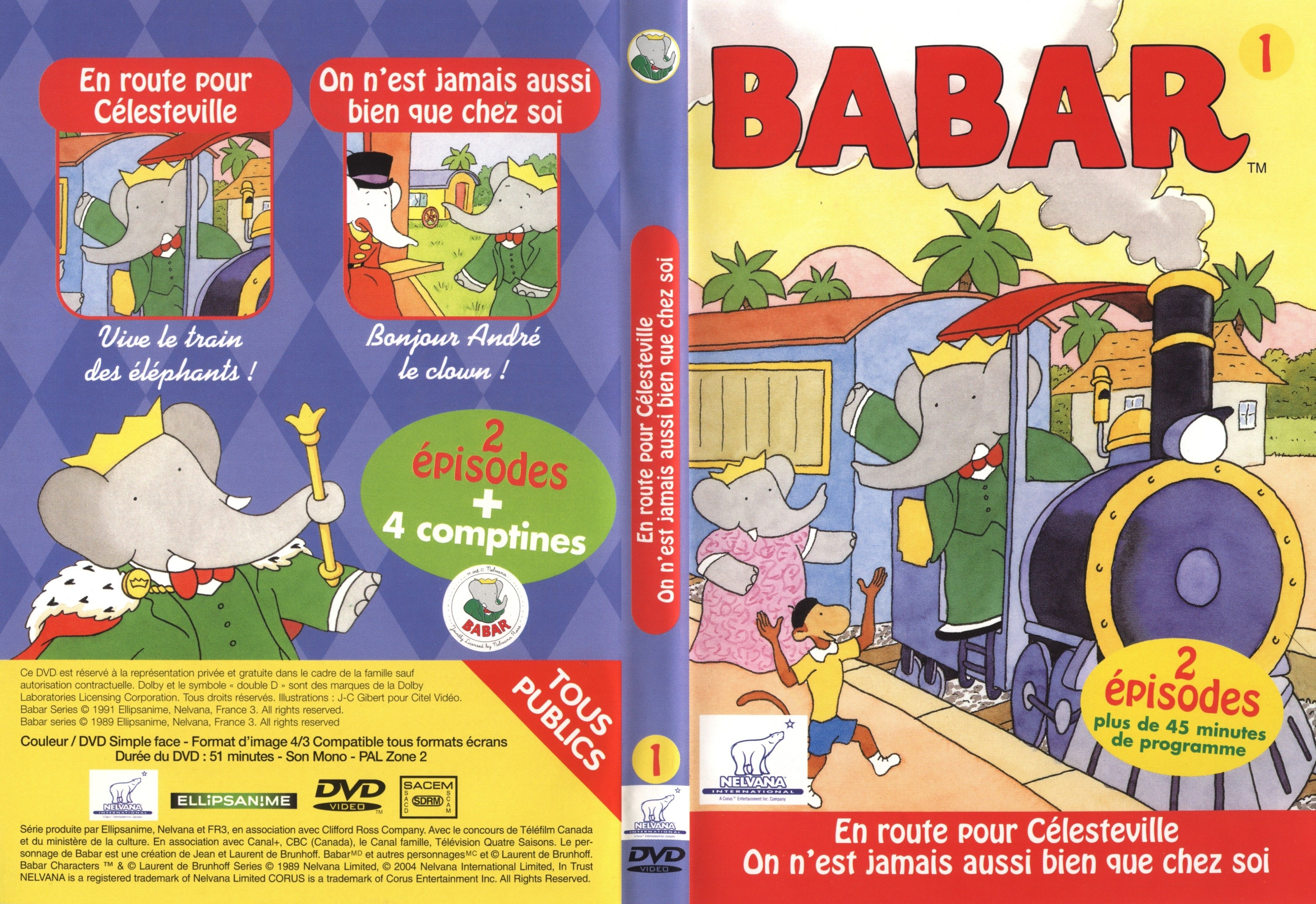 Jaquette DVD Babar vol 01