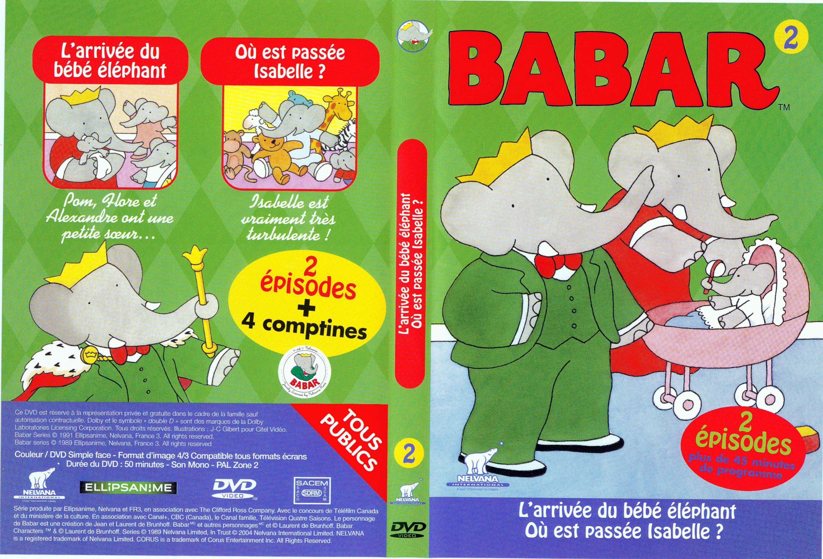 Jaquette DVD Babar vol 02