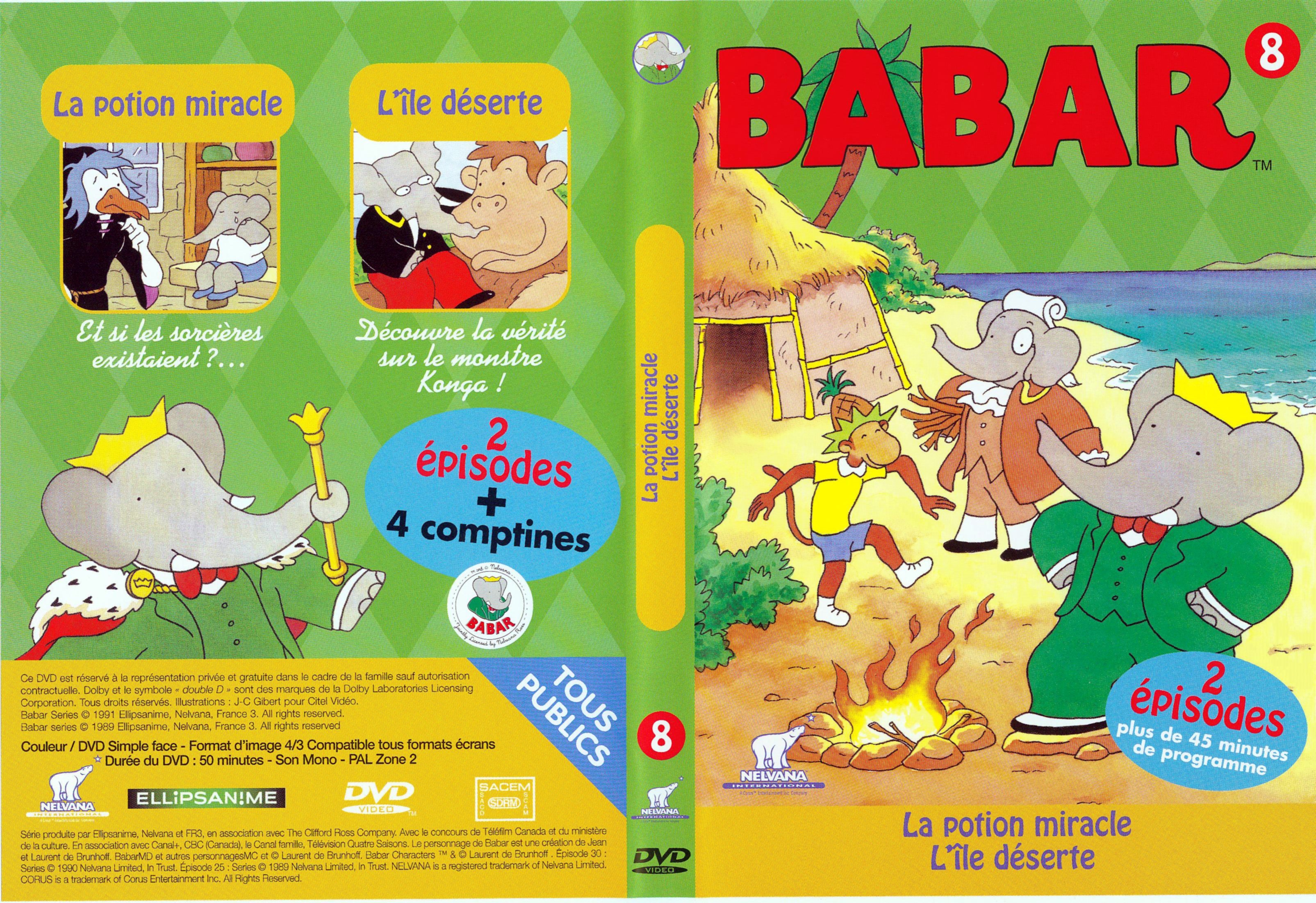 Jaquette DVD Babar vol 08