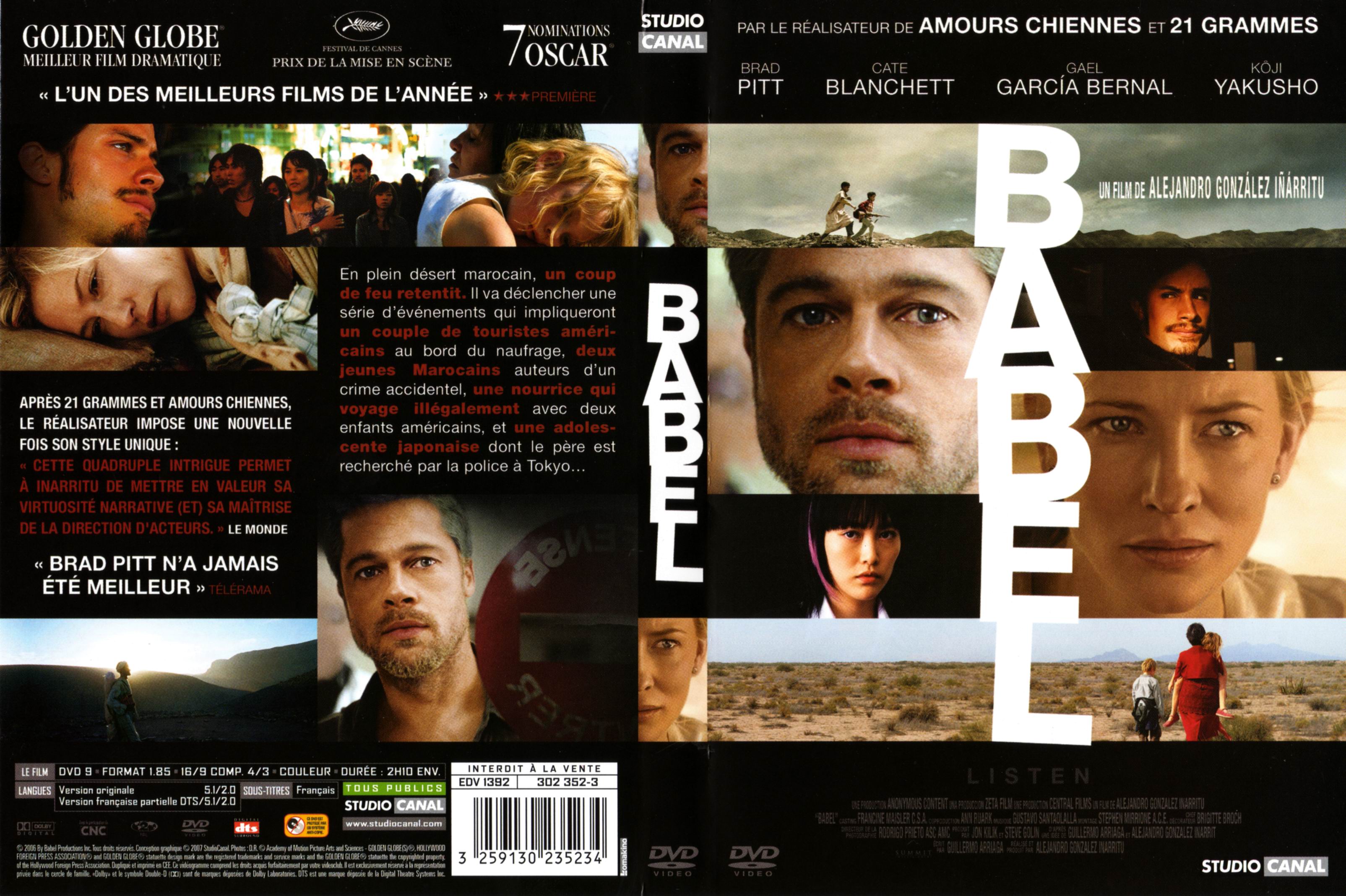 Jaquette DVD Babel