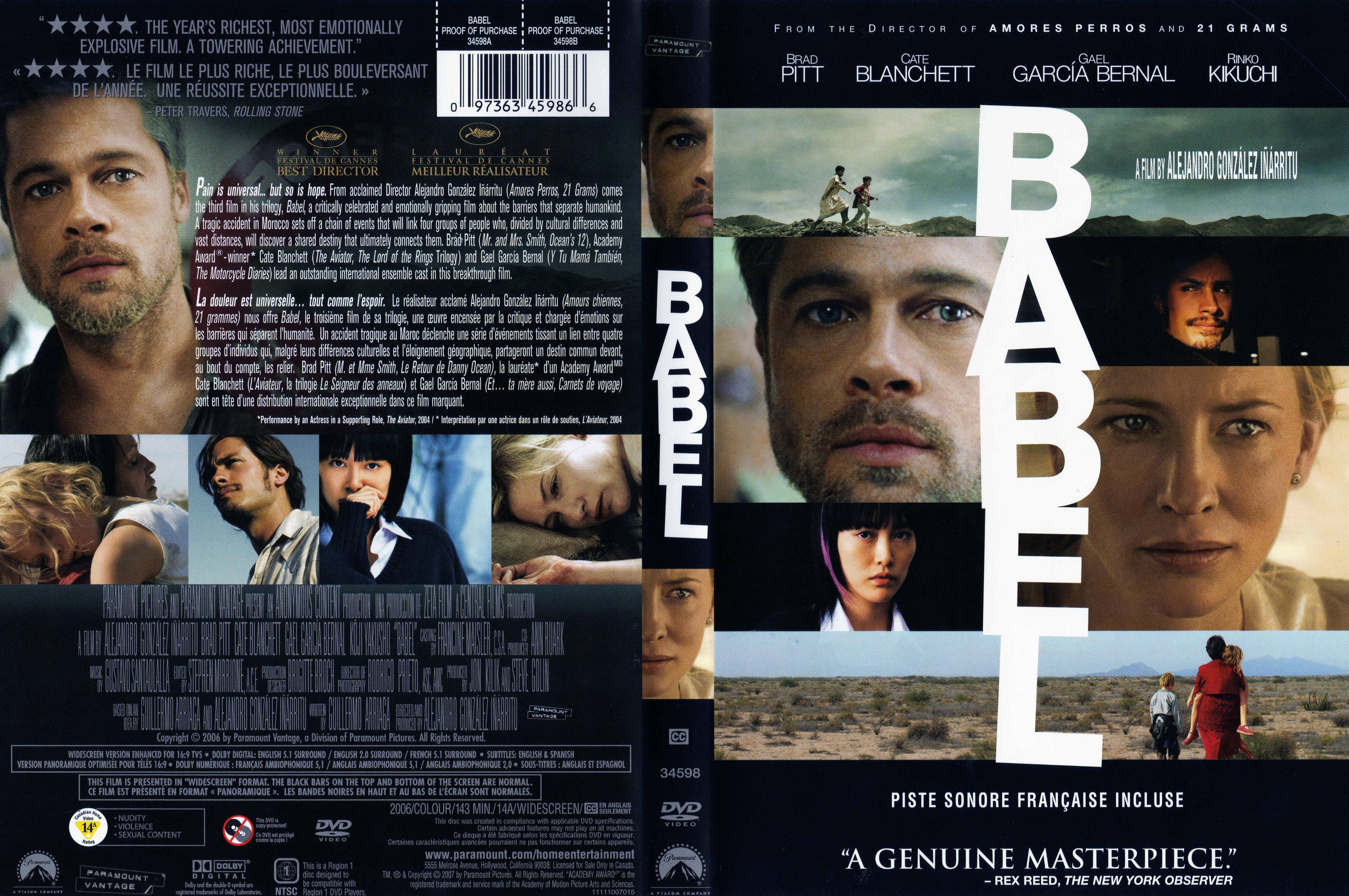 Jaquette DVD Babel Zone 1