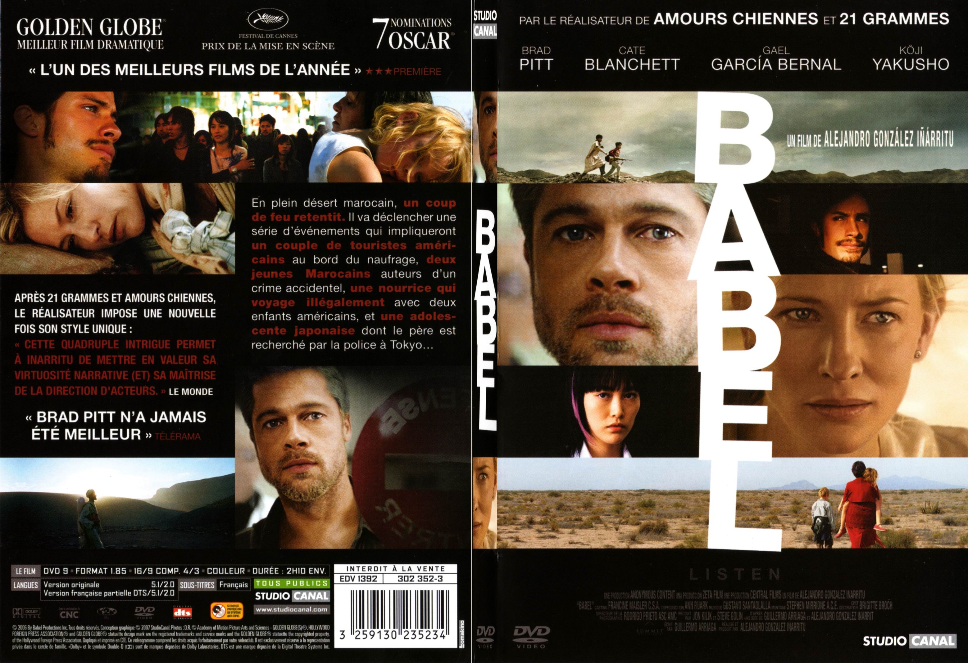 Jaquette DVD Babel - SLIM