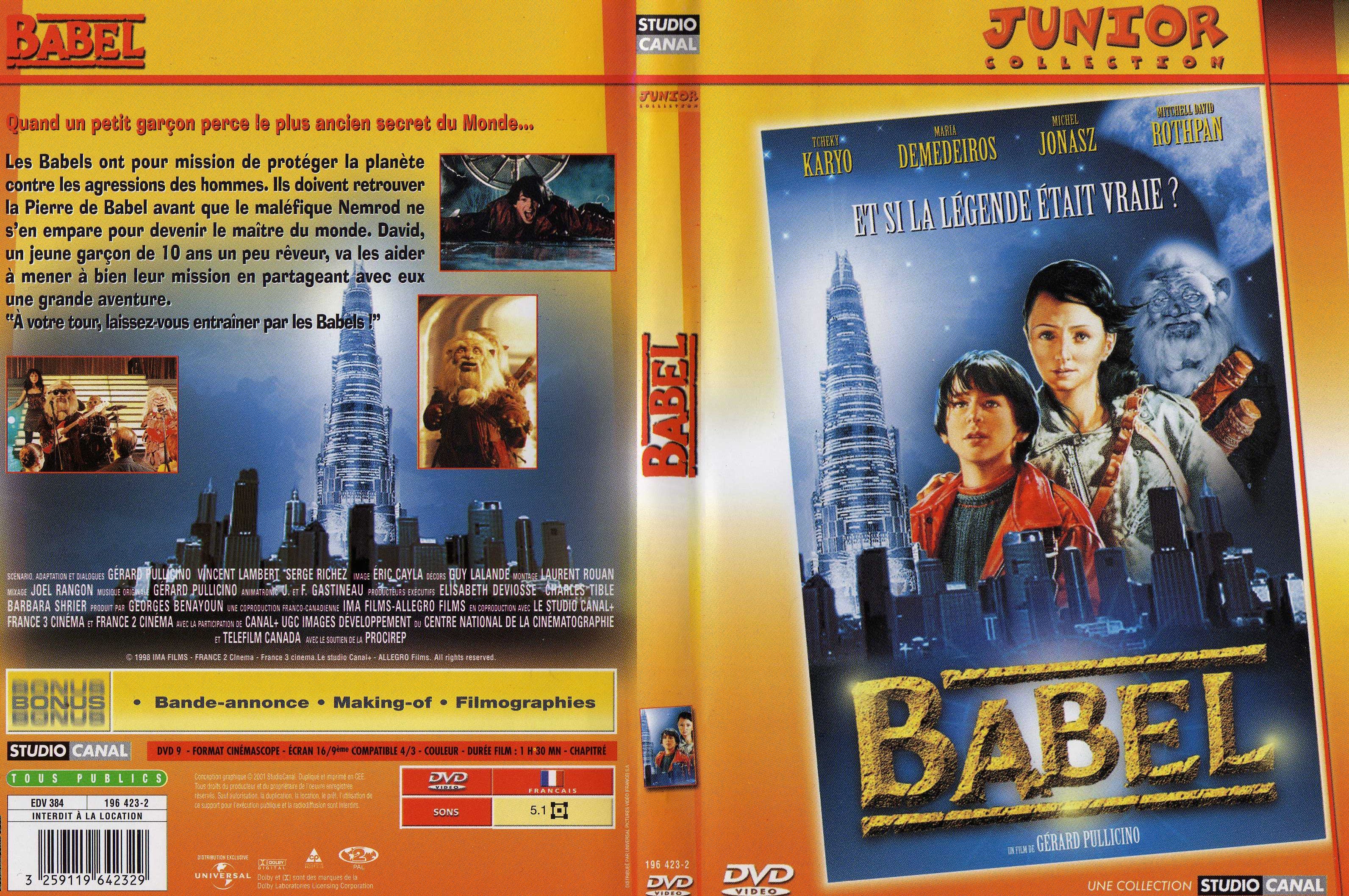 Jaquette DVD Babel (francais)