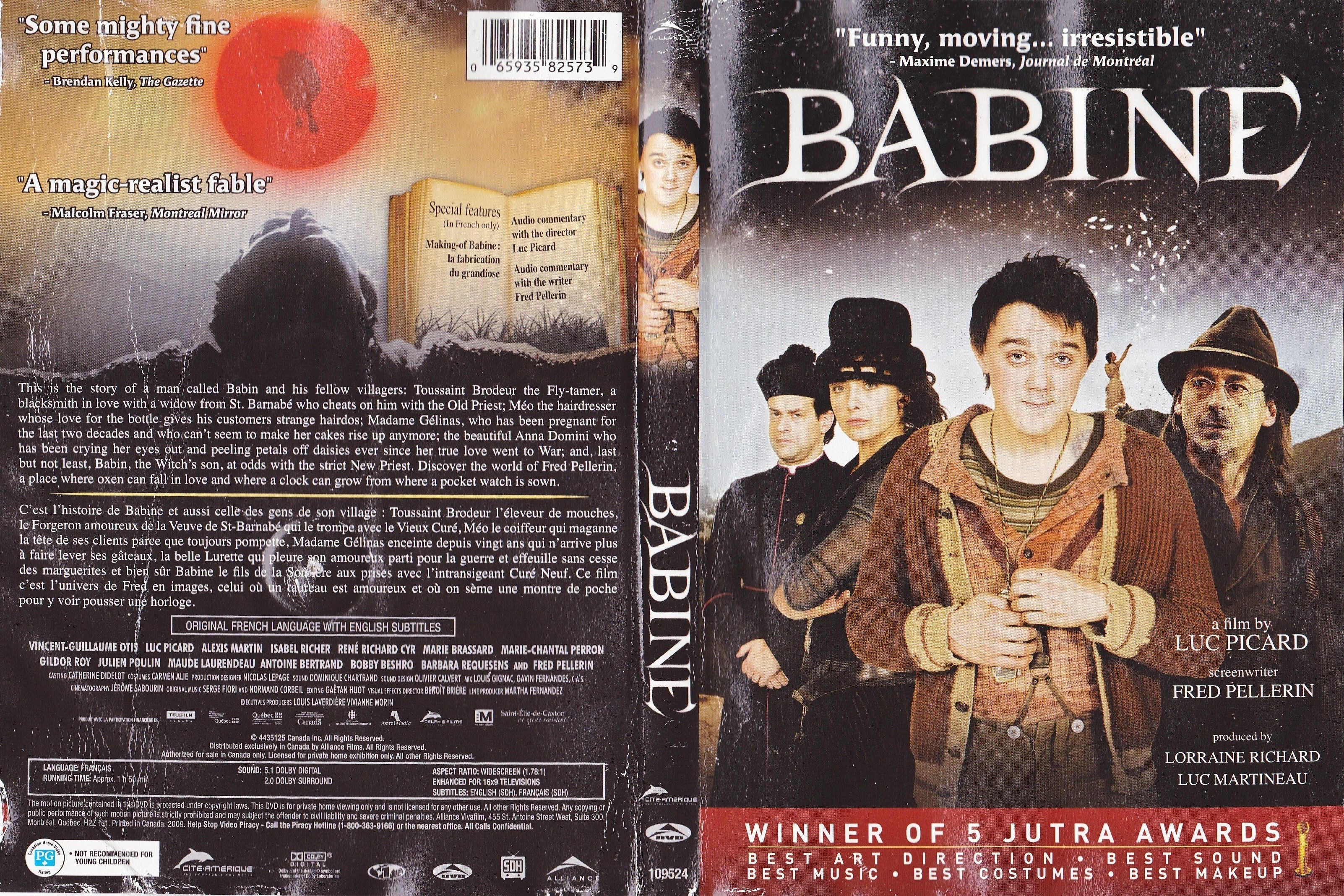 Jaquette DVD Babine (Canadienne)