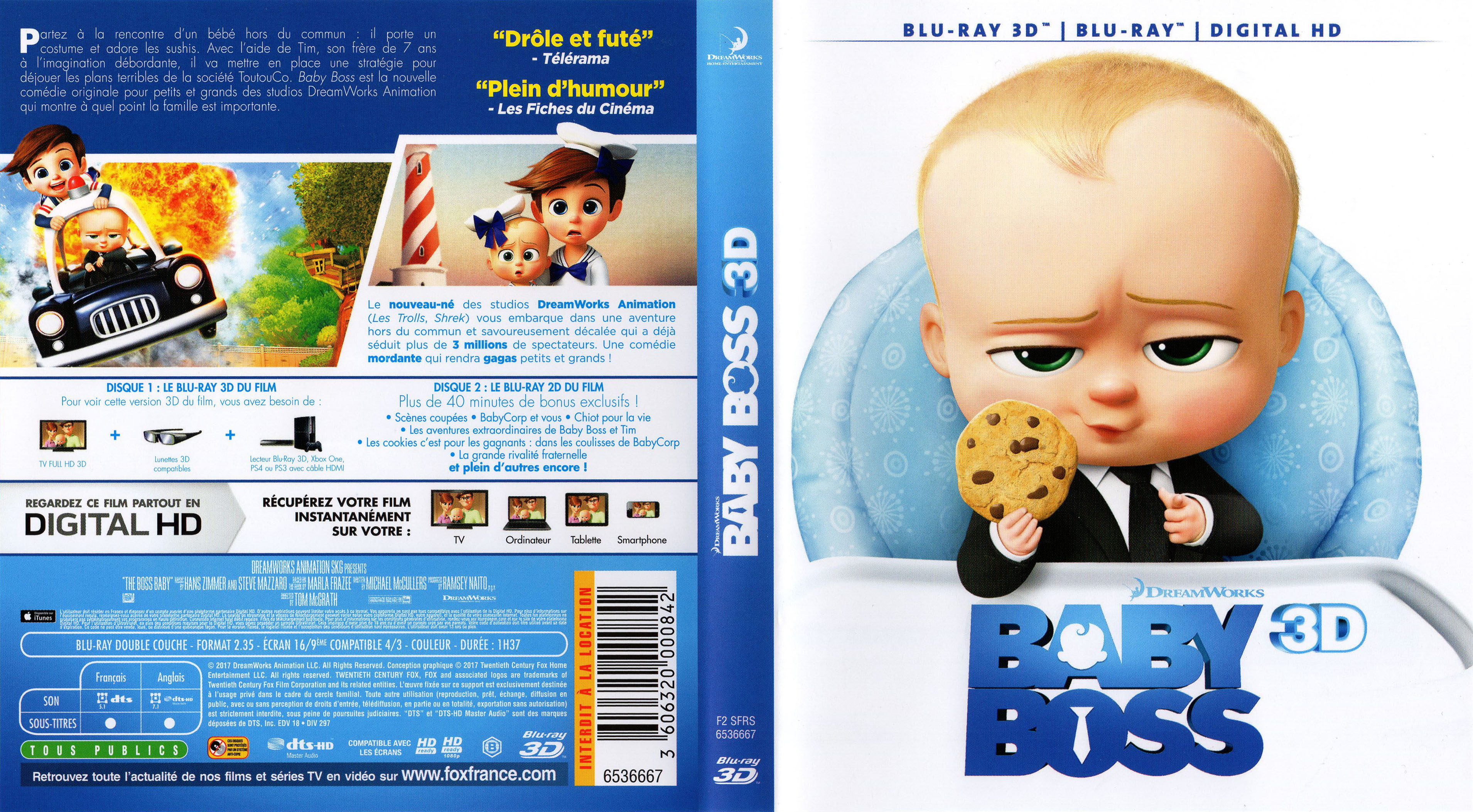 Jaquette DVD Baby Boss 3D (BLU-RAY)