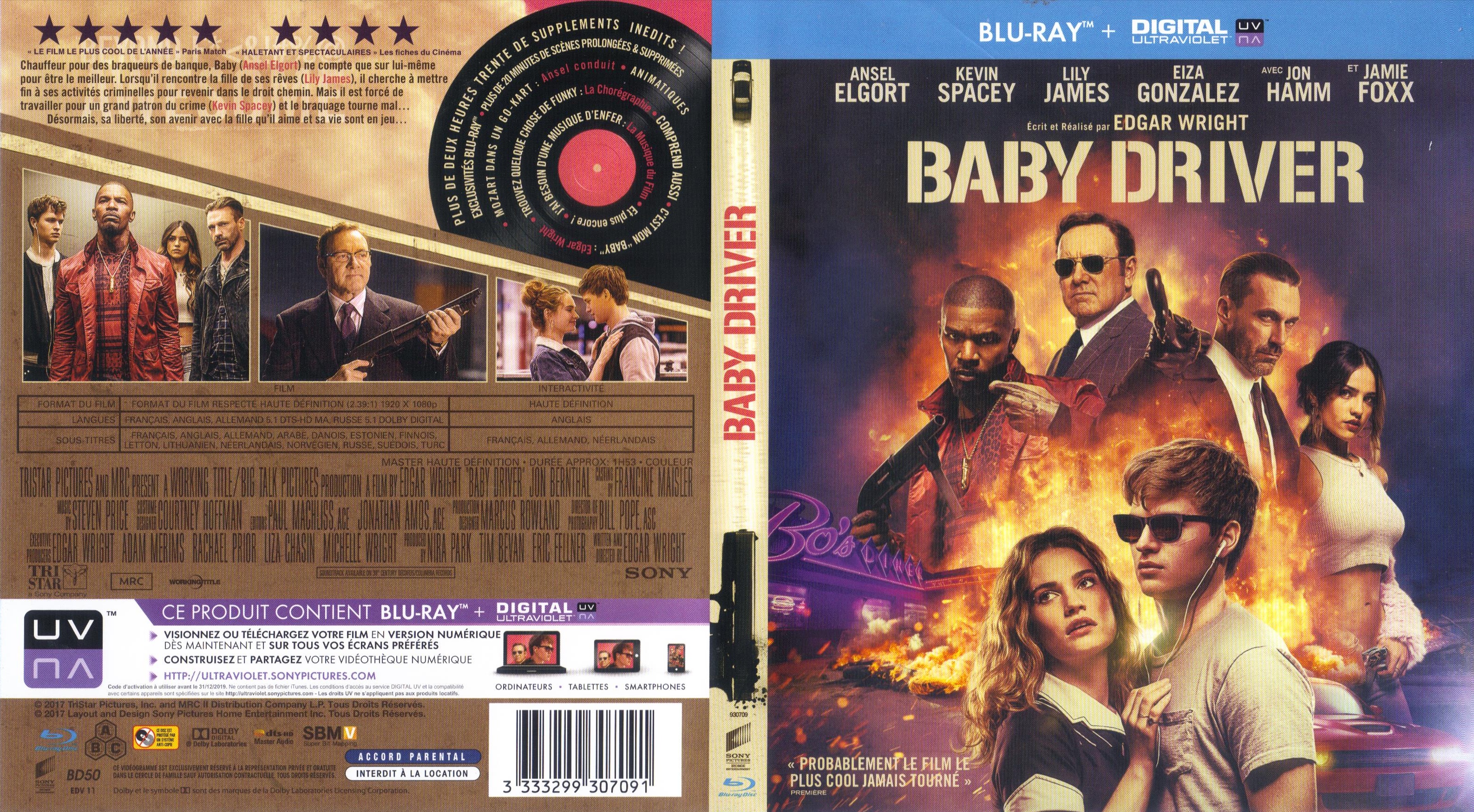 Jaquette DVD Baby Driver (BLU-RAY)