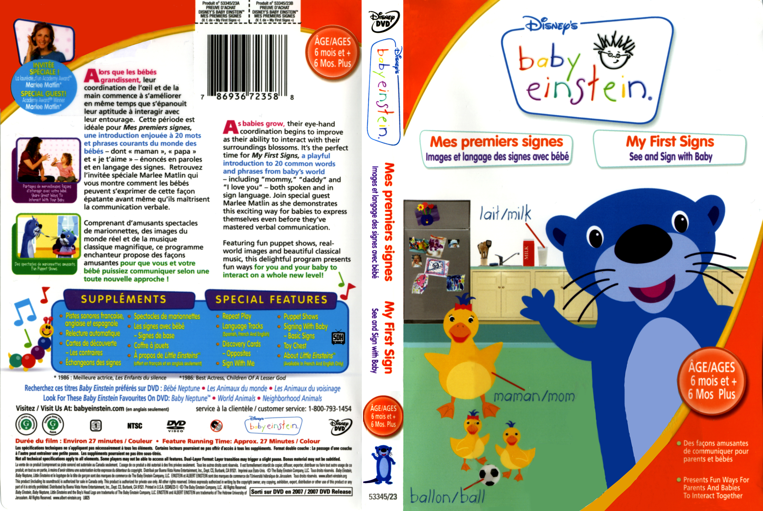 Jaquette DVD Baby Einstein - Mes premiers signes