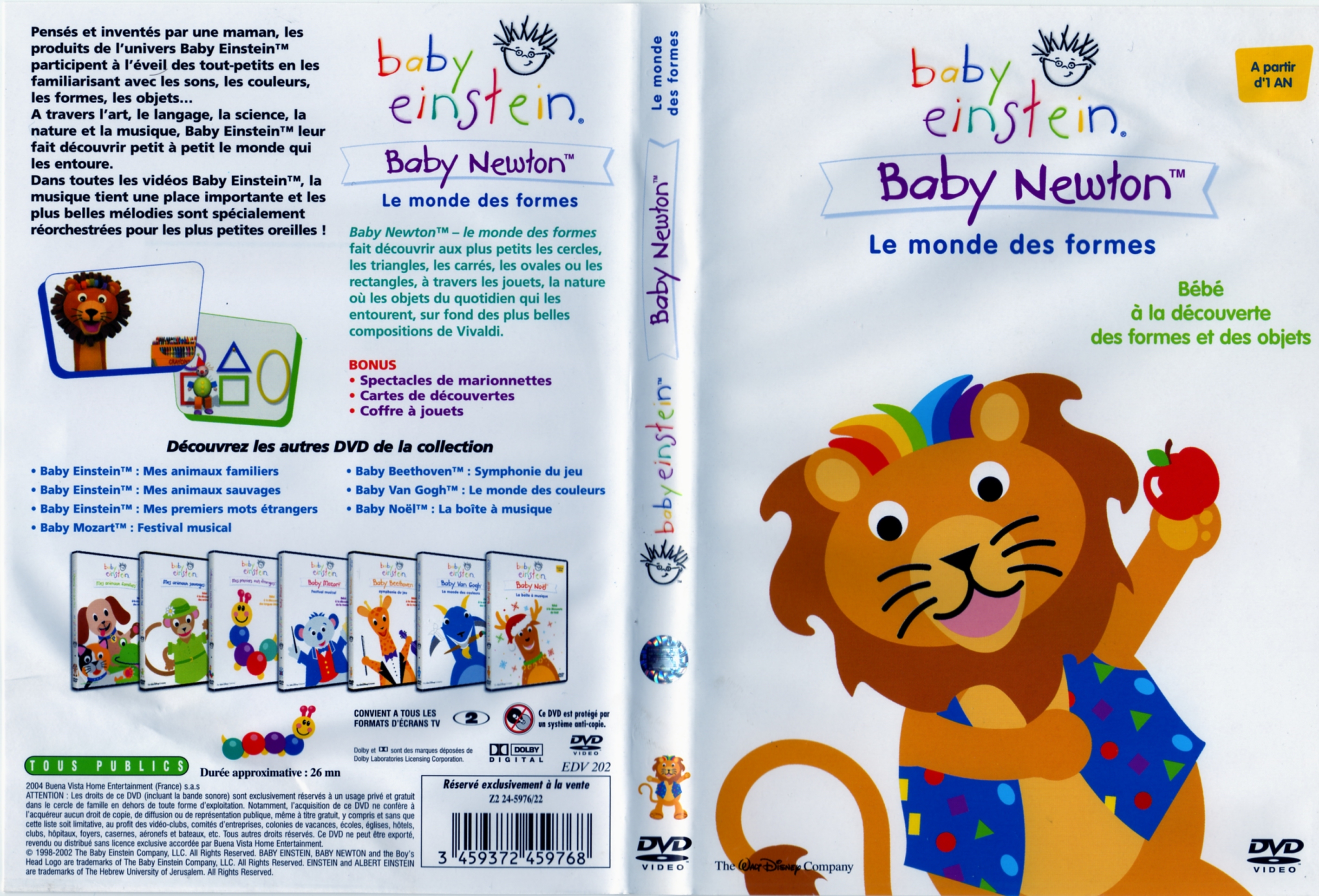 Jaquette DVD Baby Einstein le monde des formes