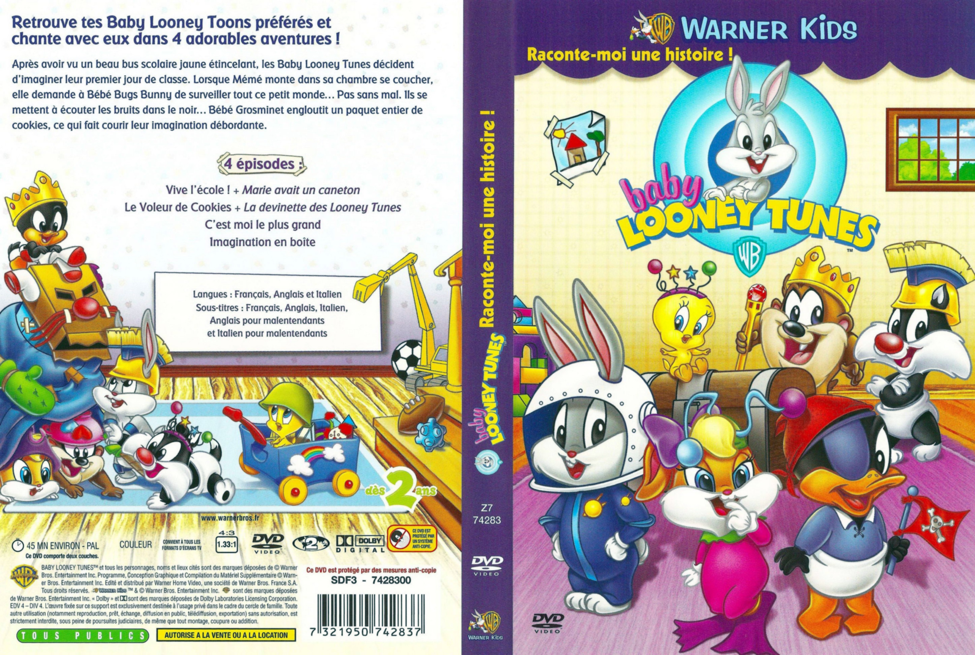 Jaquette DVD Baby looney tunes Racontes-moi une histoire