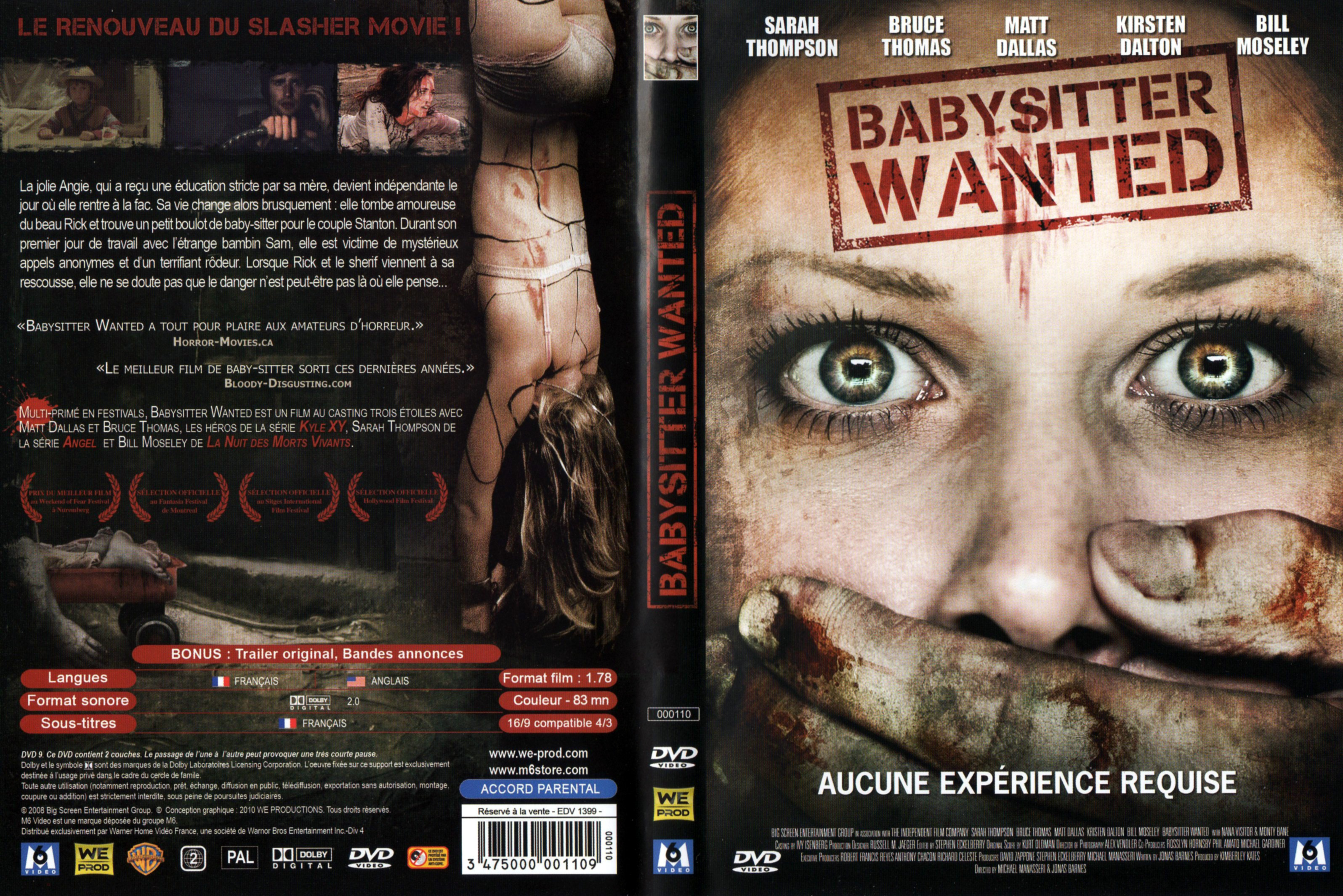 Jaquette DVD Baby sitter wanted