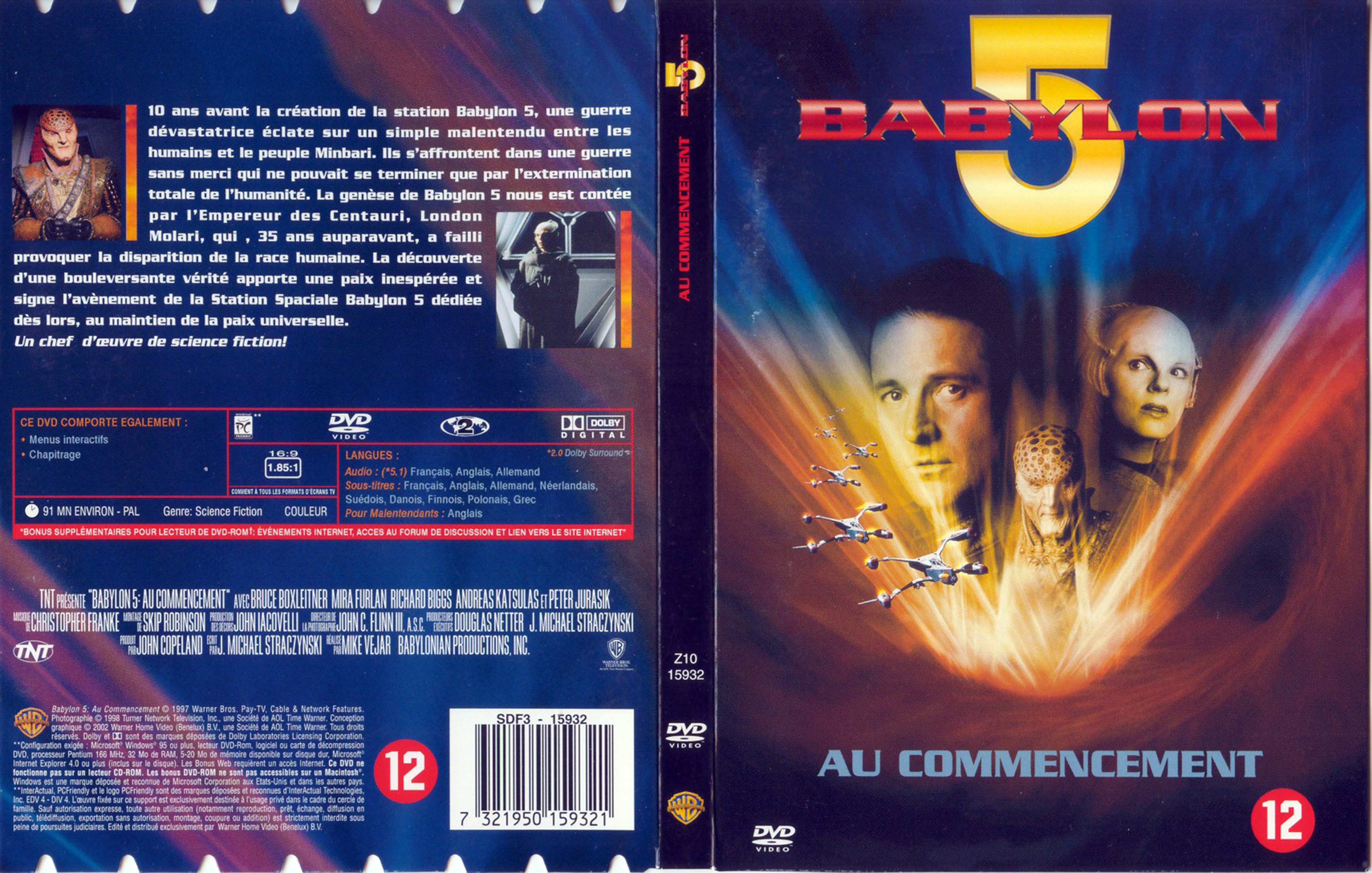 Jaquette DVD Babylon 5 au commencement