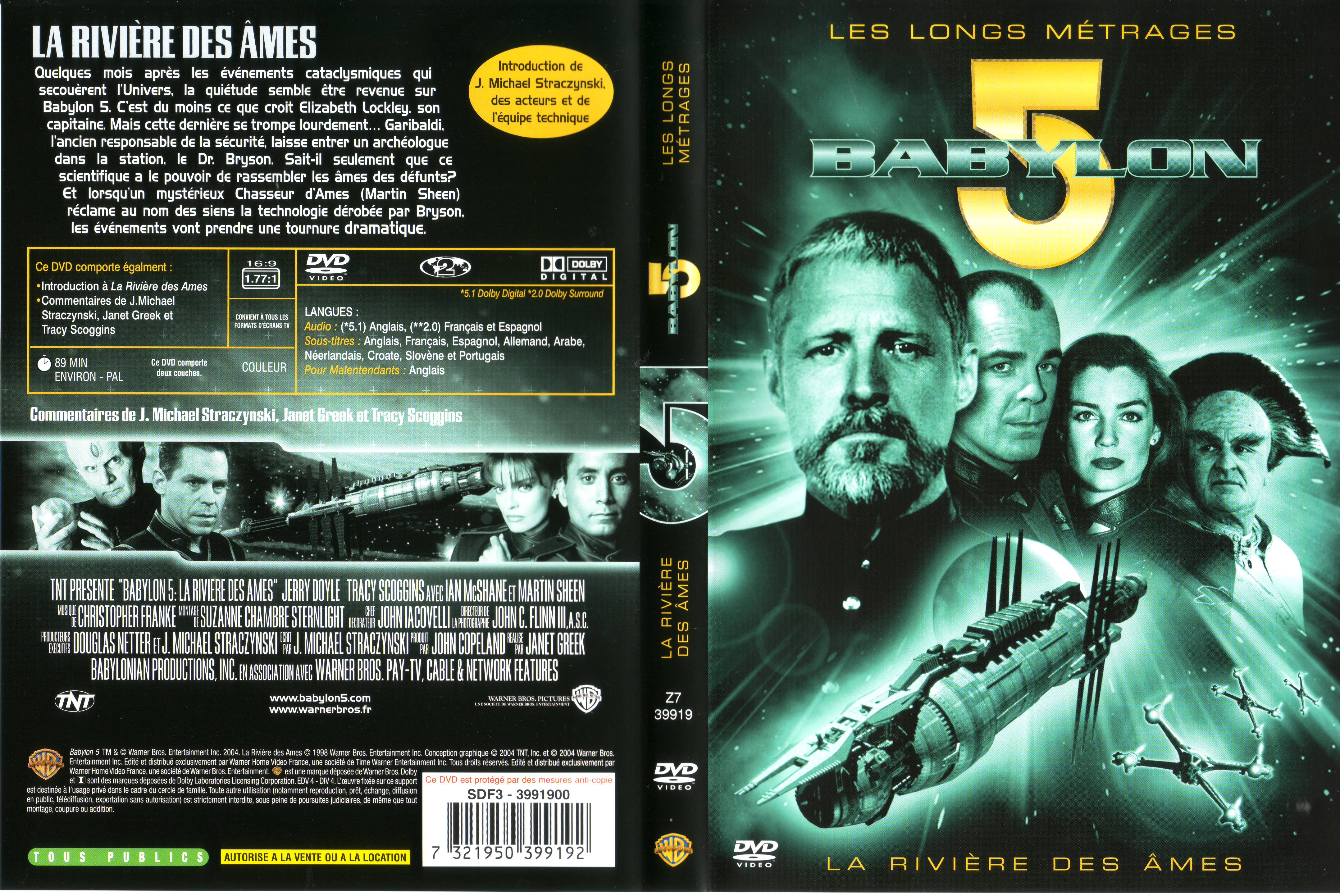 Jaquette DVD Babylon 5 la rivire des ames