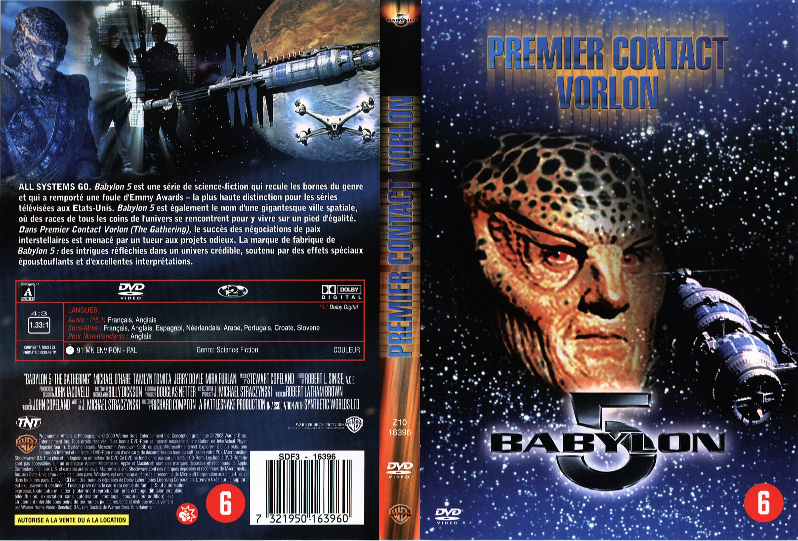 Jaquette DVD Babylon 5 premier contact Vorlon