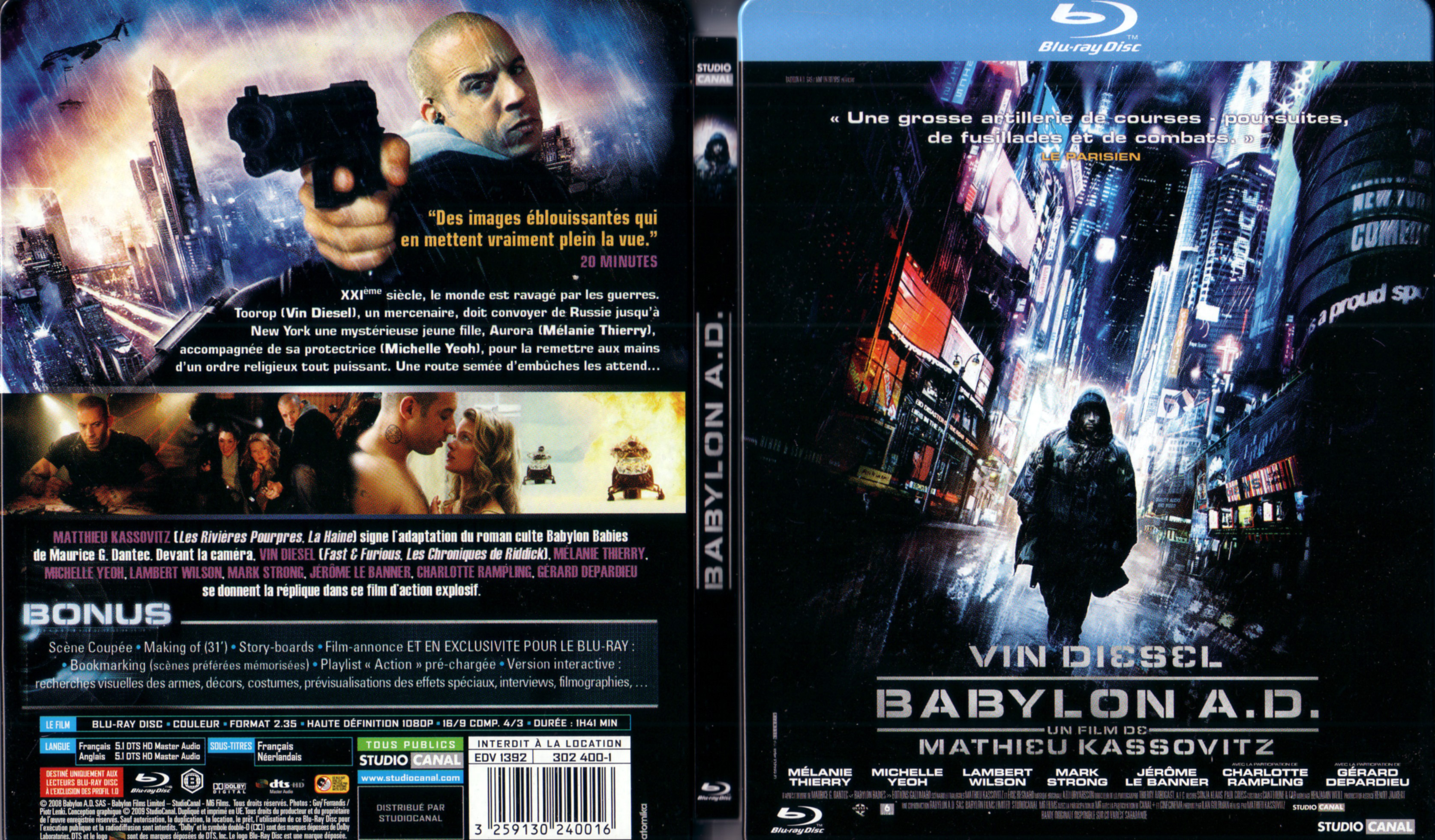 Jaquette DVD Babylon AD (BLU-RAY)