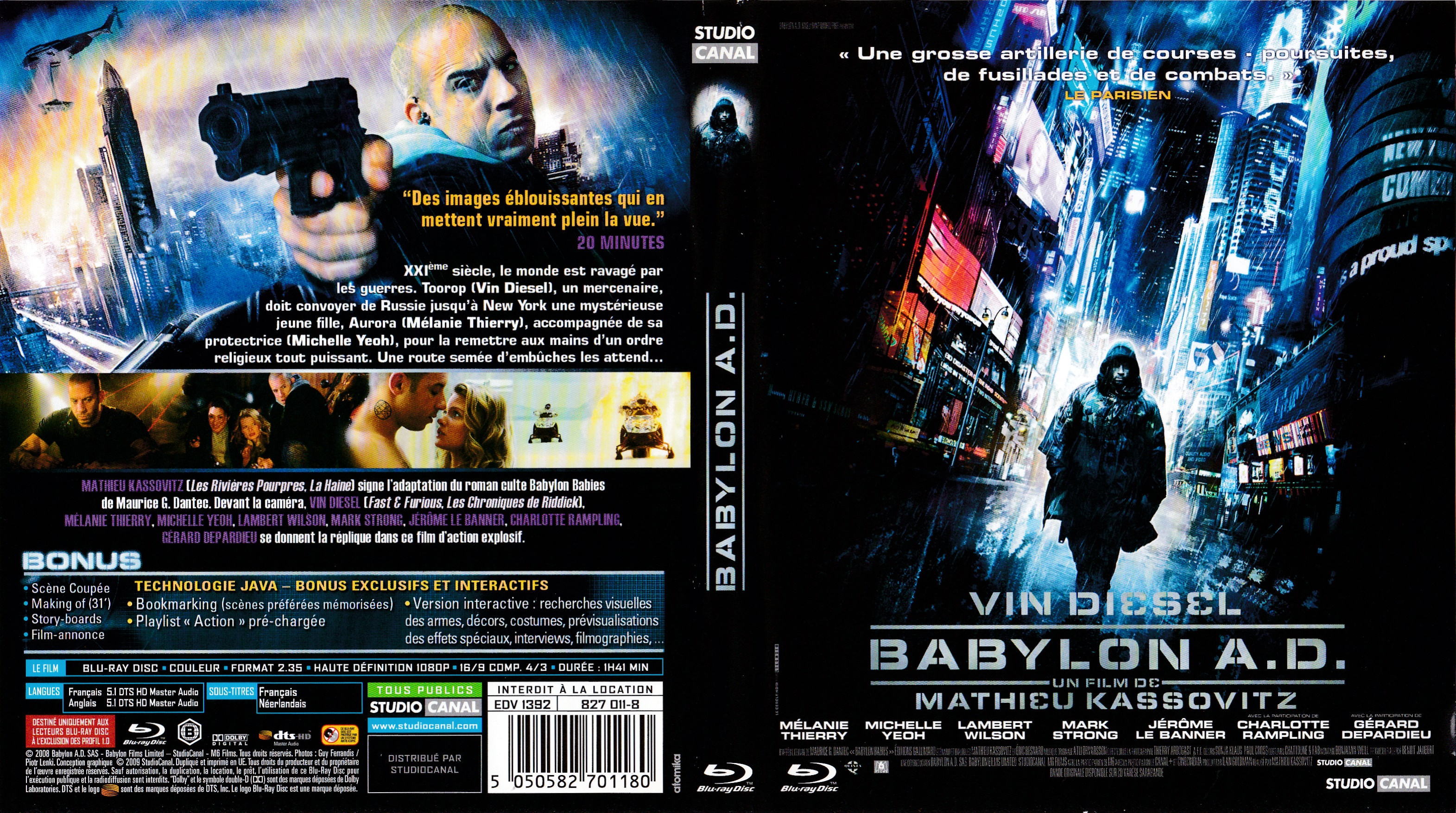 Jaquette DVD Babylon AD (BLU-RAY) v2